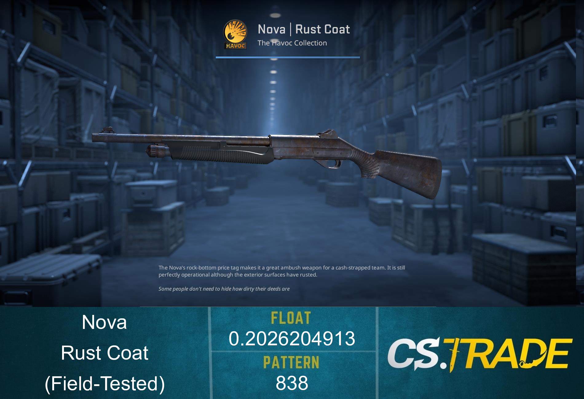 Nova | Rust Coat (Factory New) Screenshot
