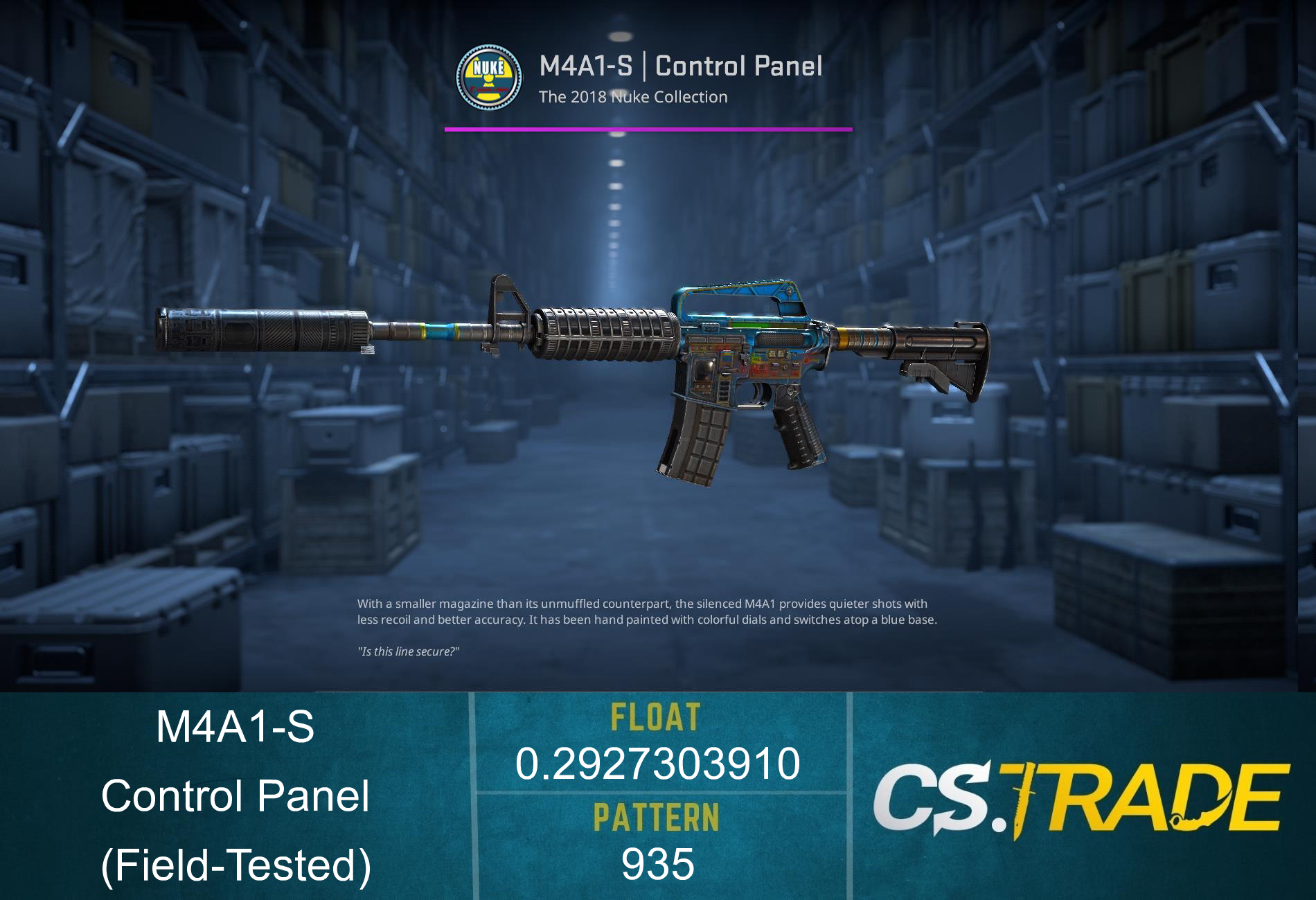M4A1-S | Control Panel (Field-Tested) Screenshot