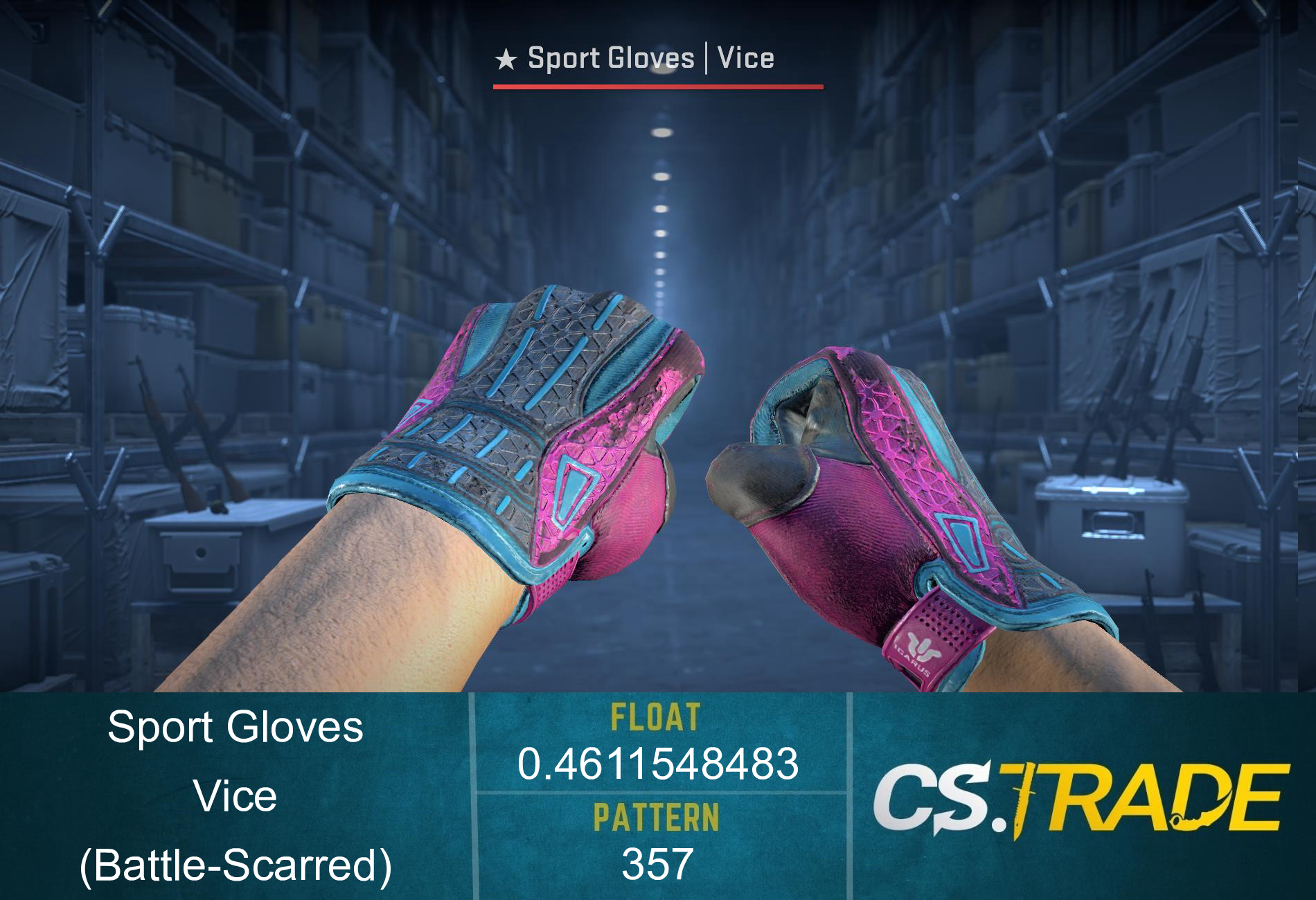★ Sport Gloves | Vice (Battle-Scarred) Screenshot