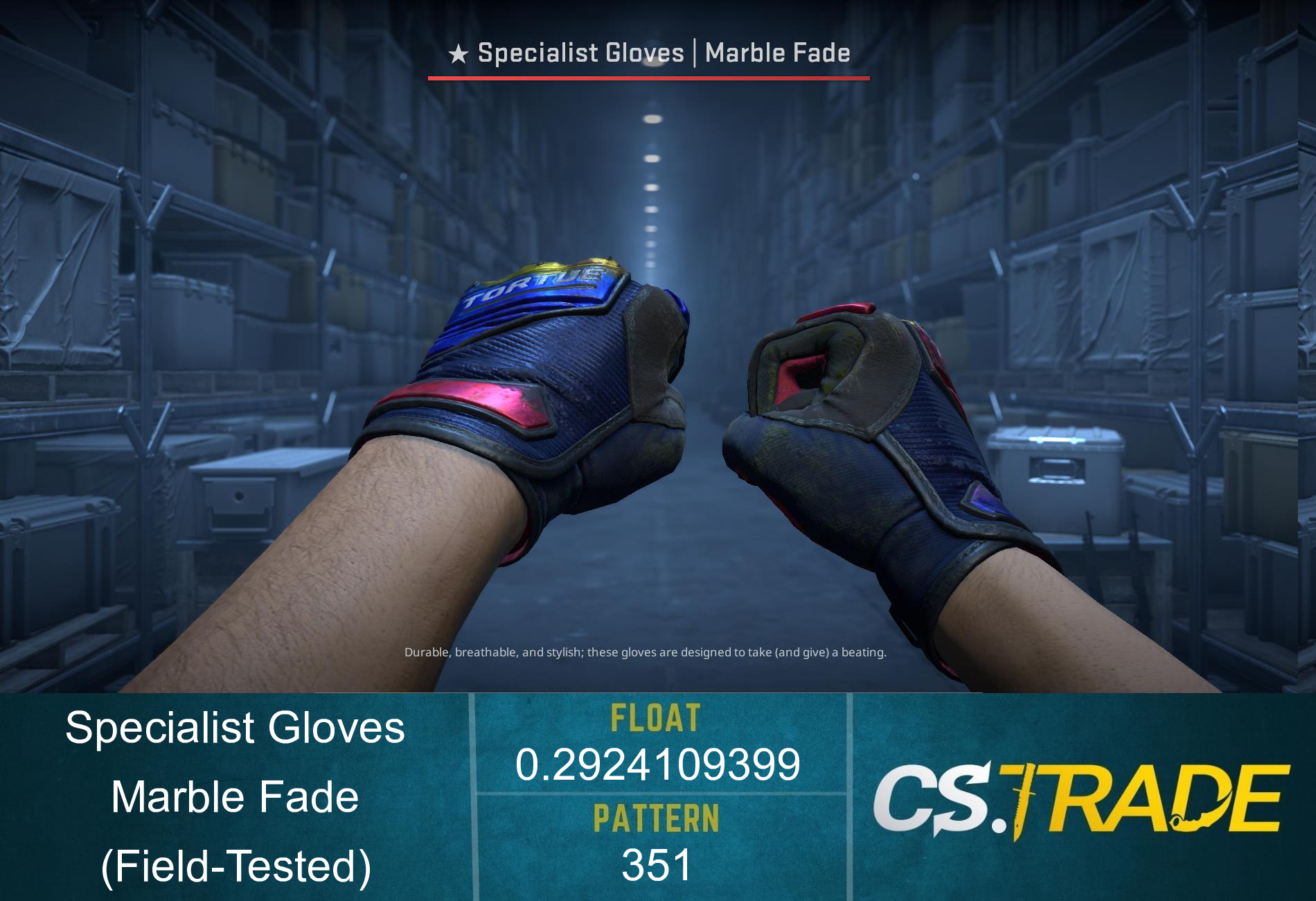 ★ Specialist Gloves | Marble Fade (Factory New) Screenshot