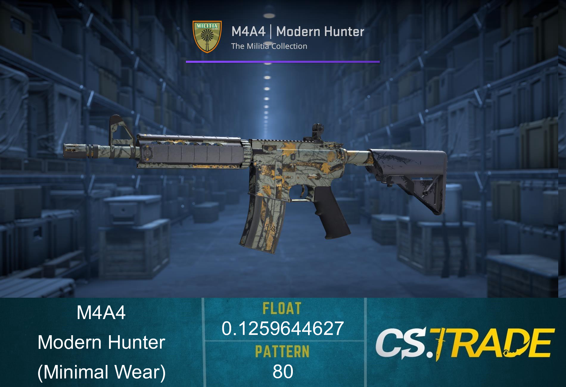 M4A4 | Modern Hunter (Minimal Wear) Screenshot