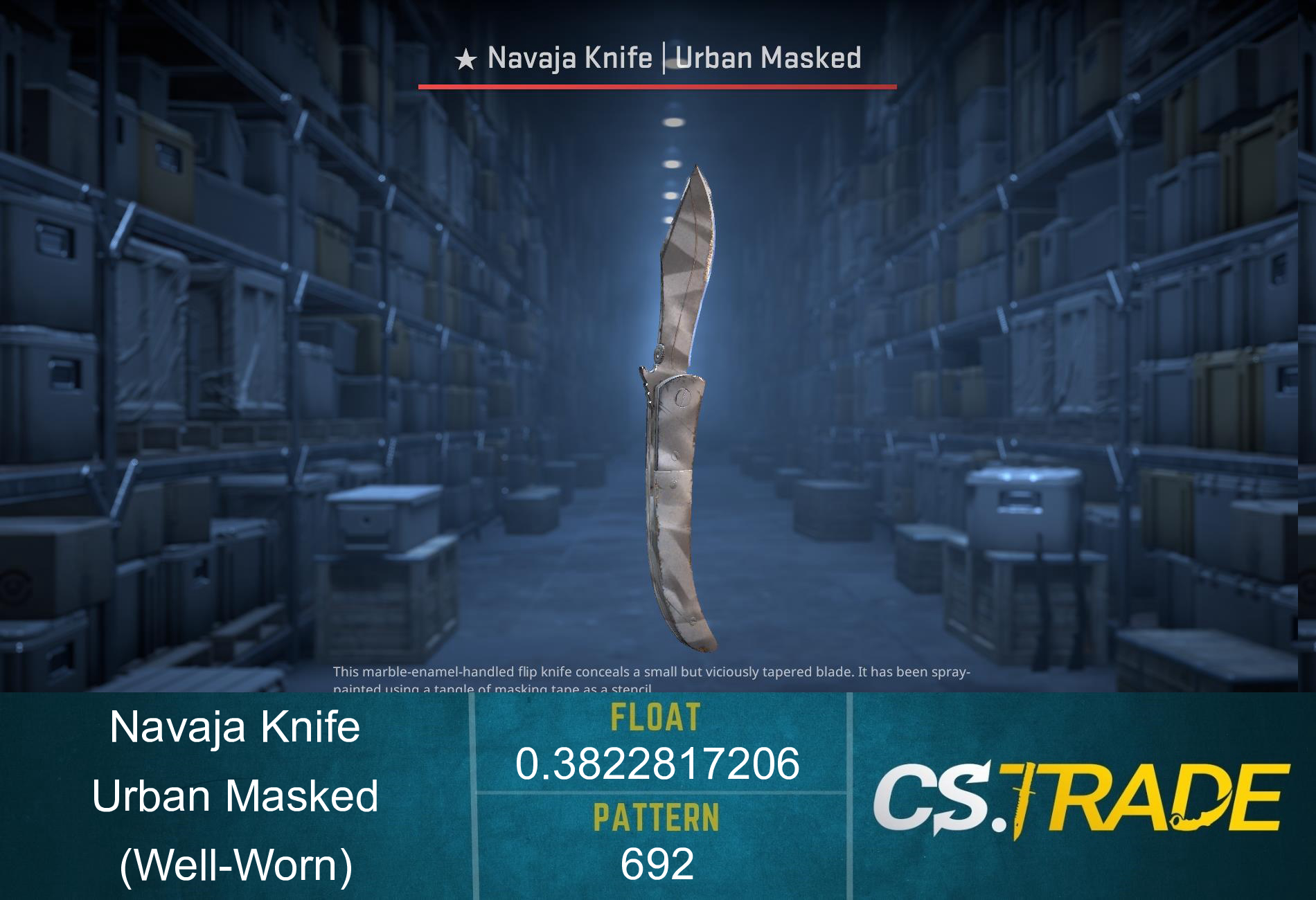 ★ Navaja Knife | Urban Masked (Well-Worn) Screenshot