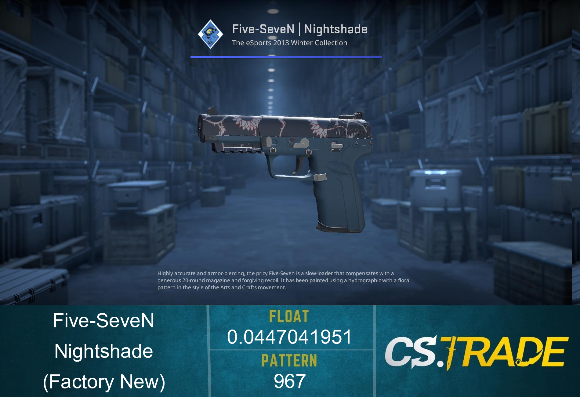 Five-SeveN | Nightshade (Factory New) Screenshot