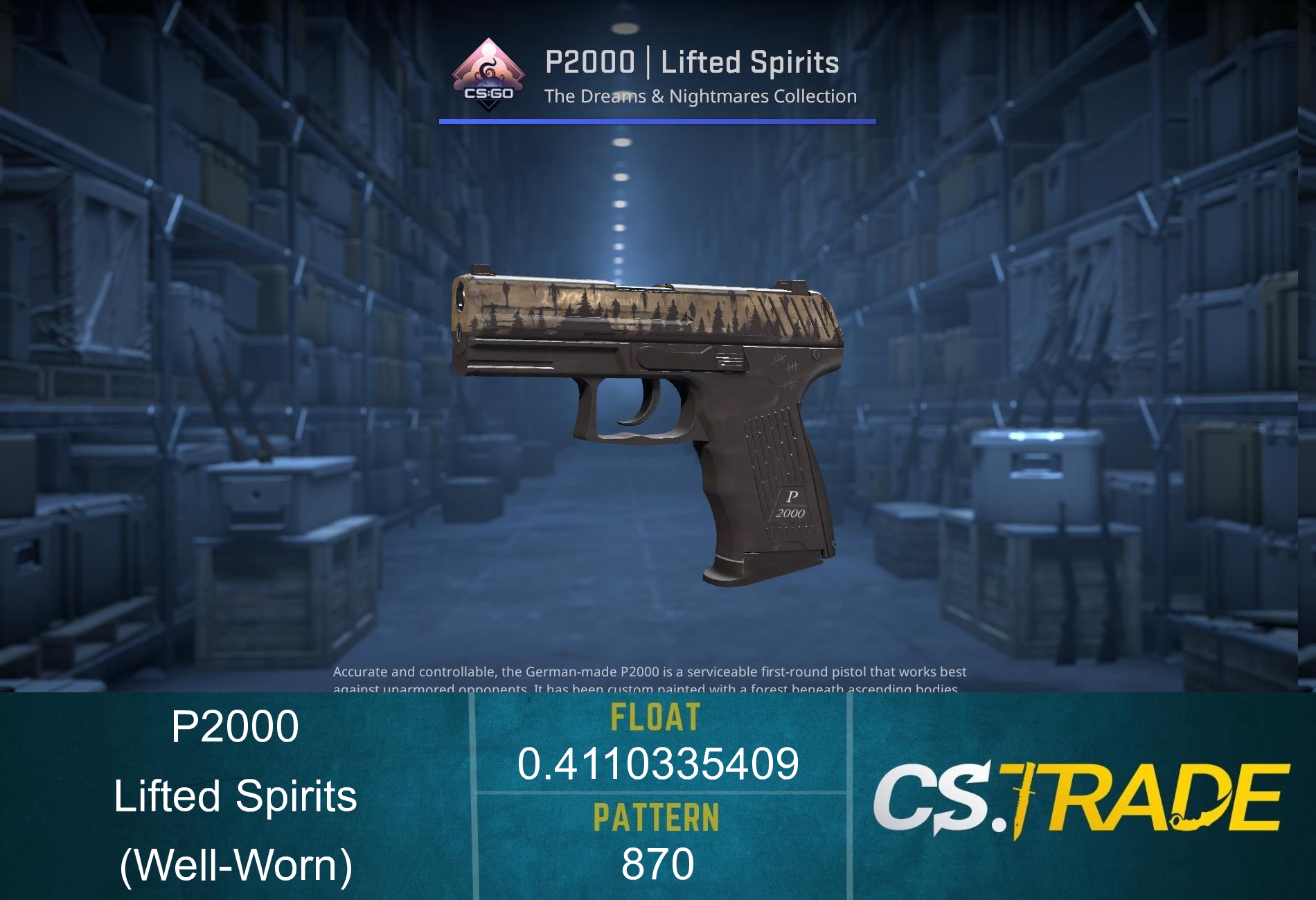 P2000 | Lifted Spirits (Well-Worn) Screenshot