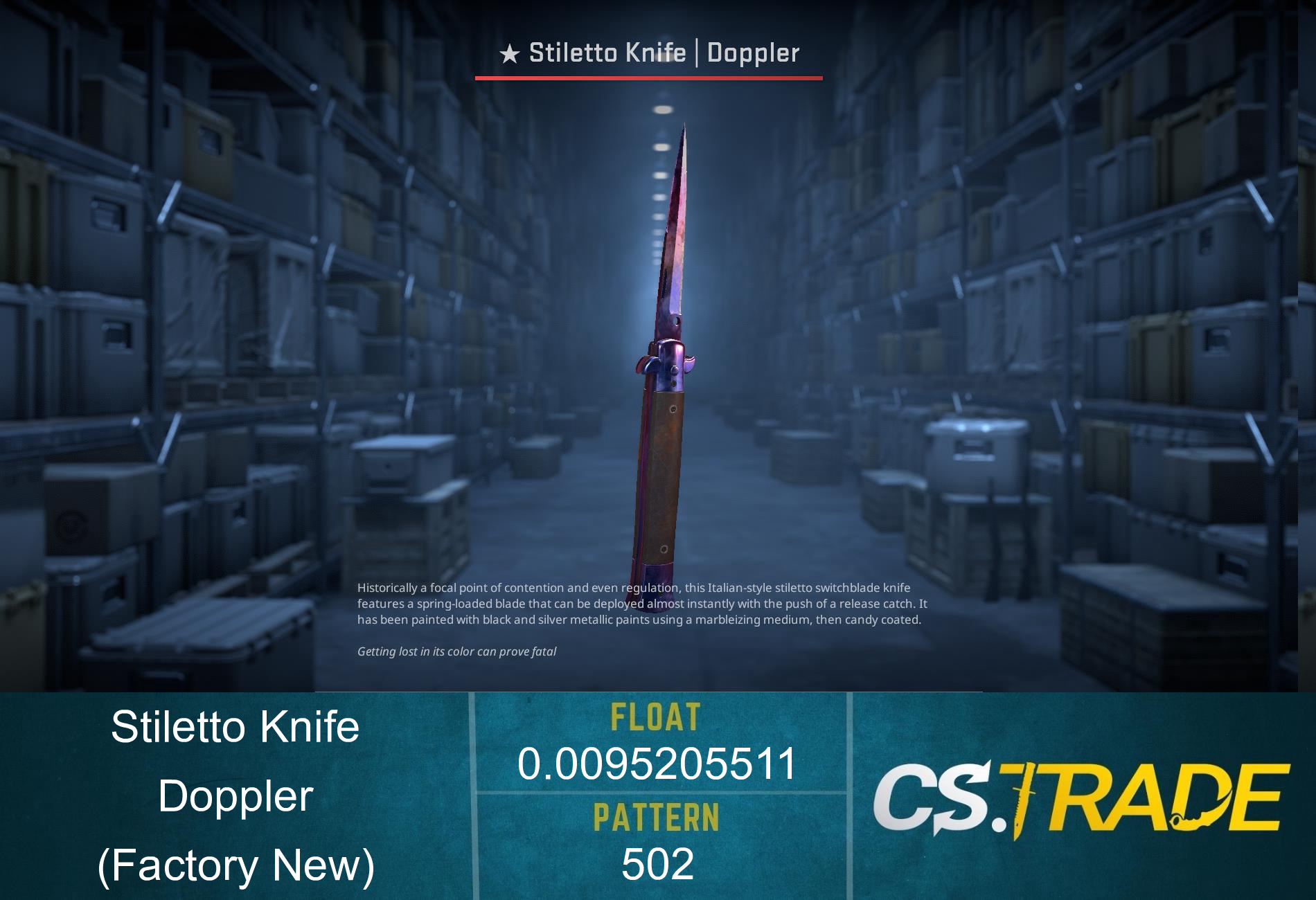 ★ Stiletto Knife | Doppler Phase 1 (Factory New) Screenshot
