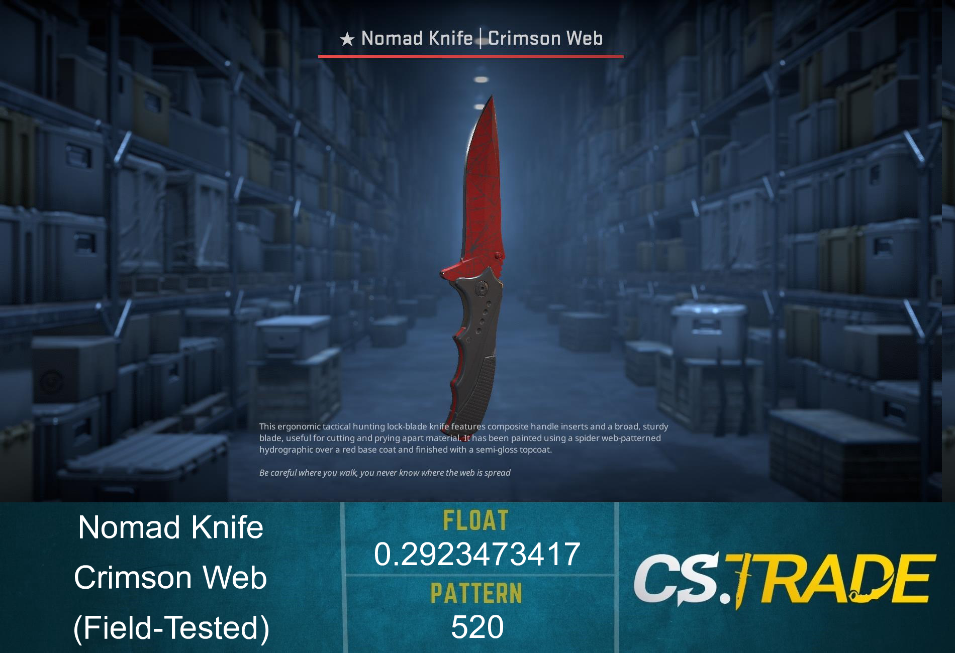 ★ Nomad Knife | Crimson Web (Factory New) Screenshot