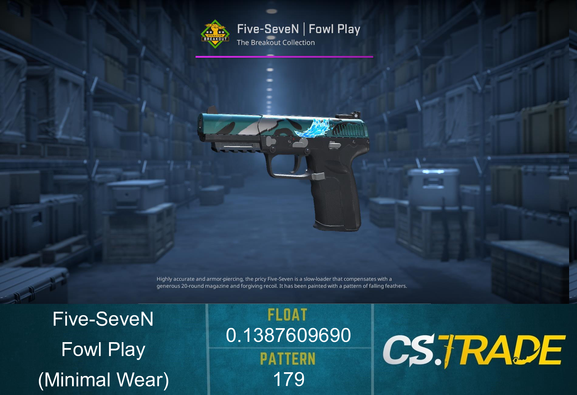 Five-SeveN | Fowl Play (Minimal Wear) Screenshot