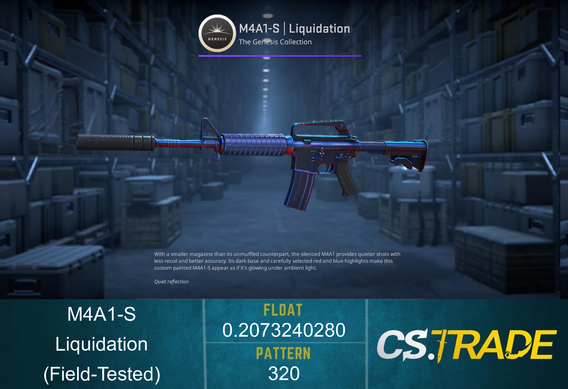 StatTrak™ M4A1-S | Liquidation (Field-Tested) Screenshot