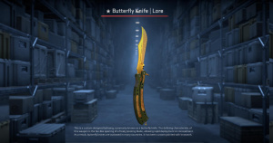 ★ Butterfly Knife | Lore (Minimal Wear) Screenshot
