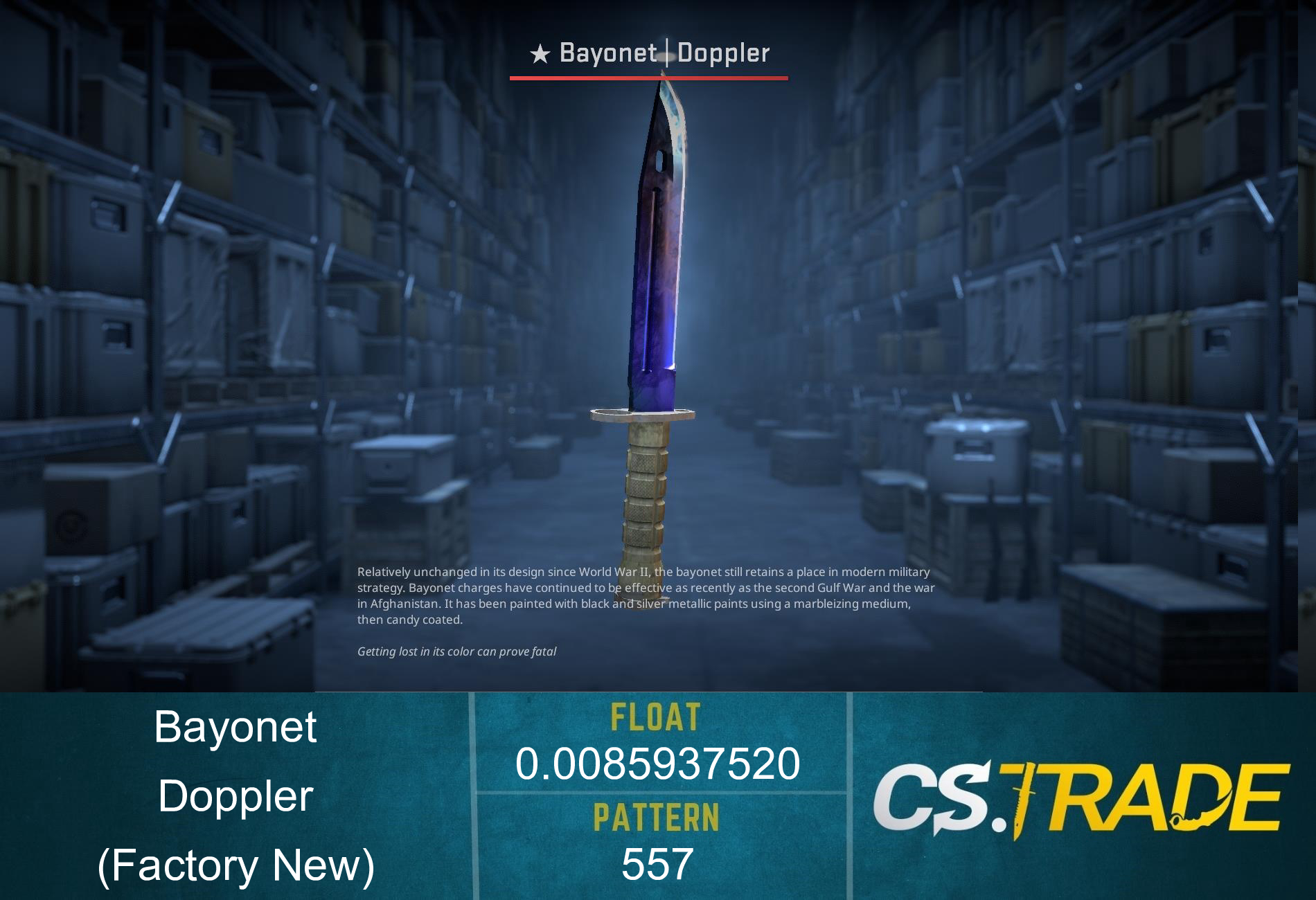 ★ Bayonet | Doppler Phase 3 (Factory New) Screenshot