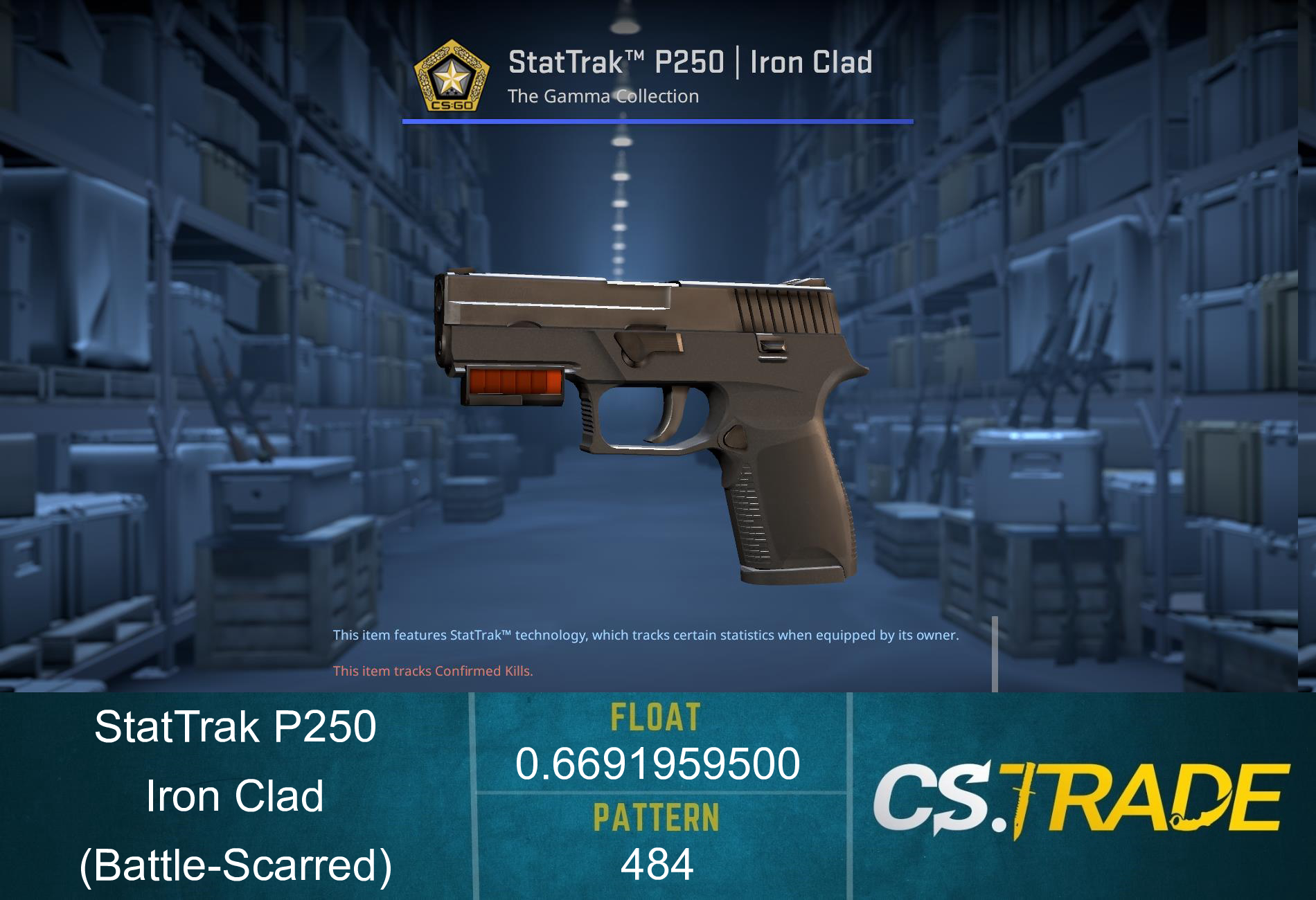 P250 | Iron Clad (Battle-Scarred) Screenshot