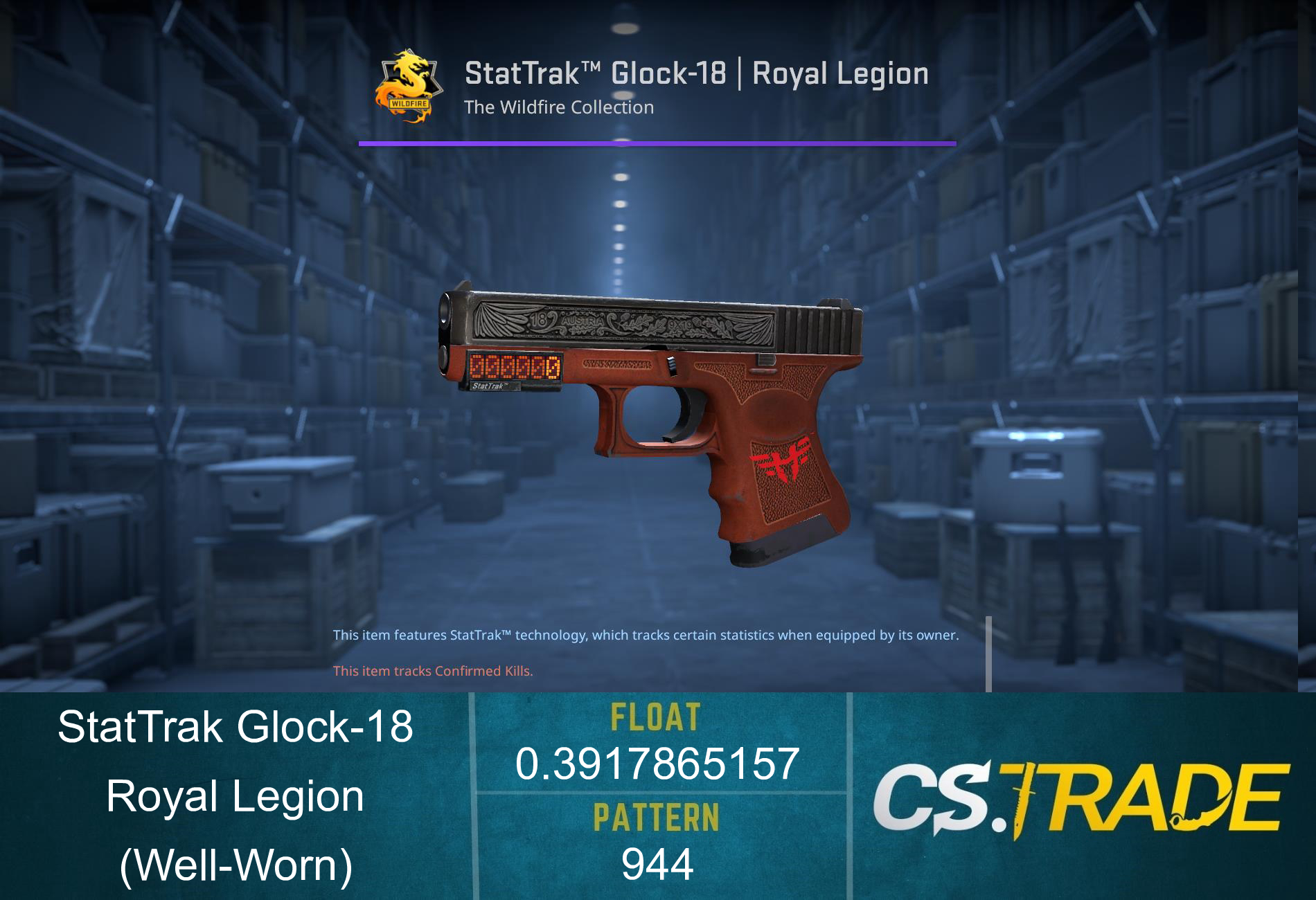 Glock-18 | Royal Legion (Well-Worn) Screenshot