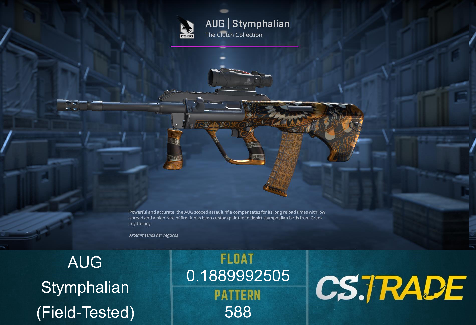 AUG | Stymphalian (Field-Tested) Screenshot