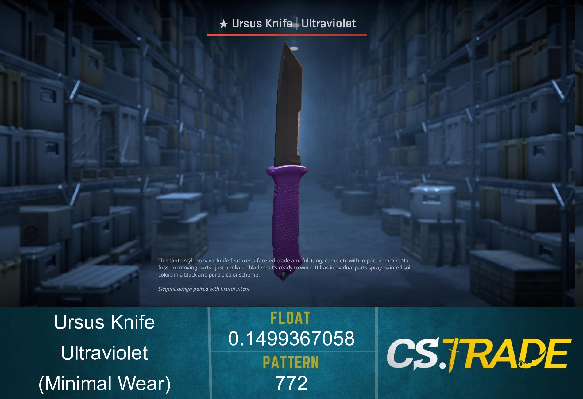 ★ Ursus Knife | Ultraviolet (Factory New) Screenshot