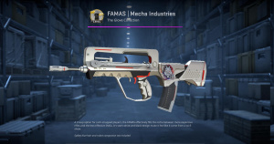 FAMAS | Mecha Industries (Factory New) Screenshot