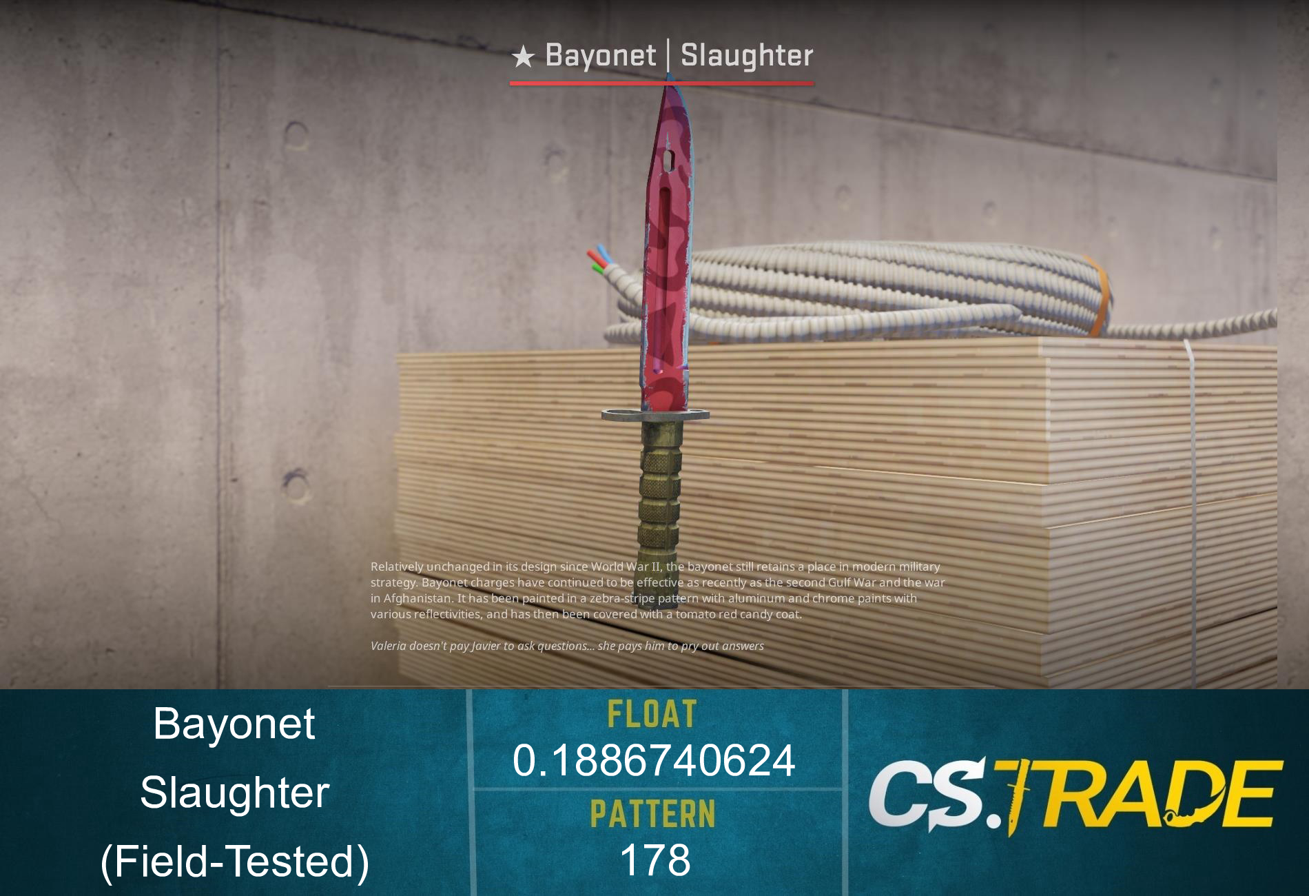 ★ Bayonet | Slaughter (Field-Tested) Screenshot