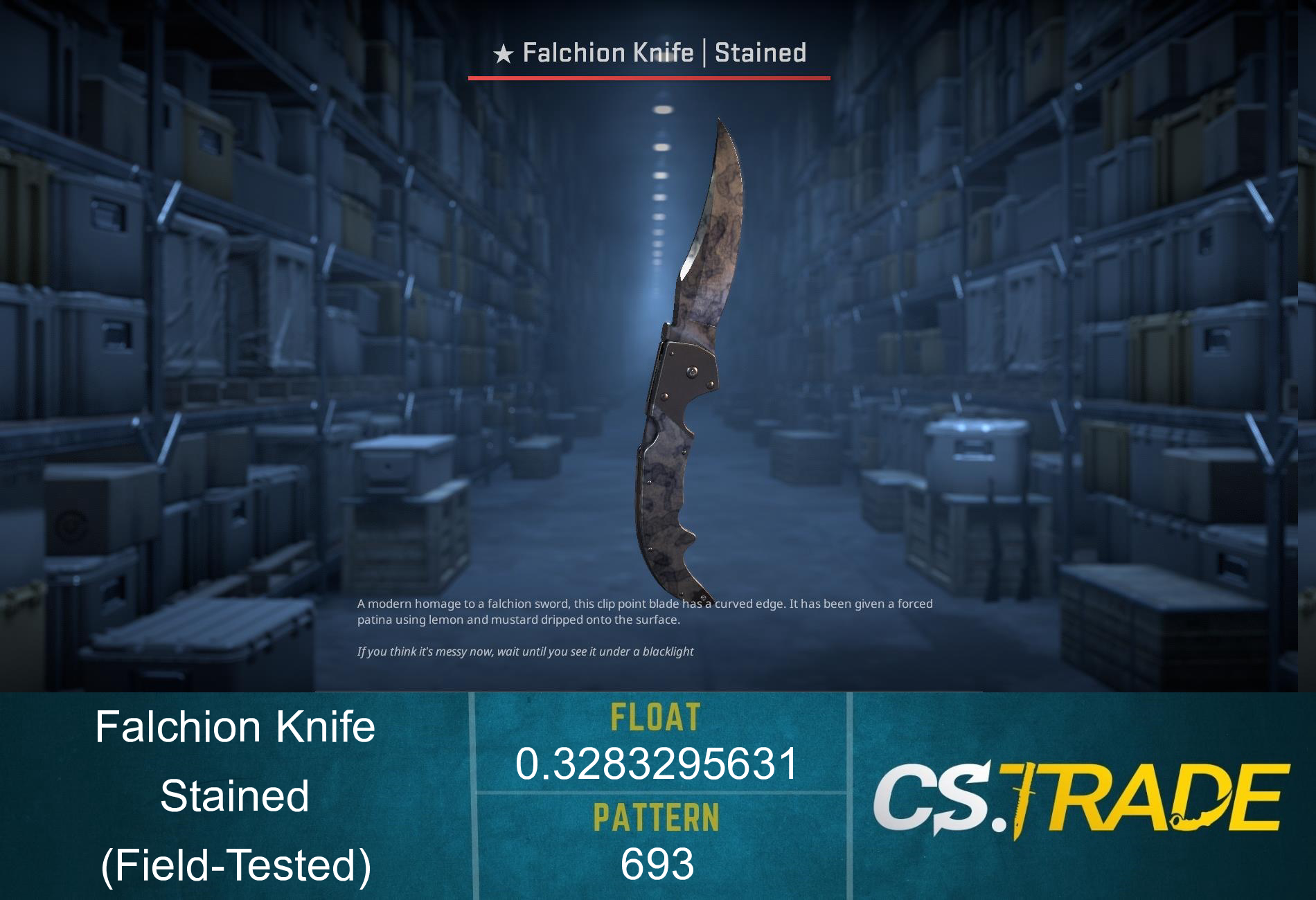 ★ StatTrak™ Falchion Knife | Stained (Field-Tested) Screenshot