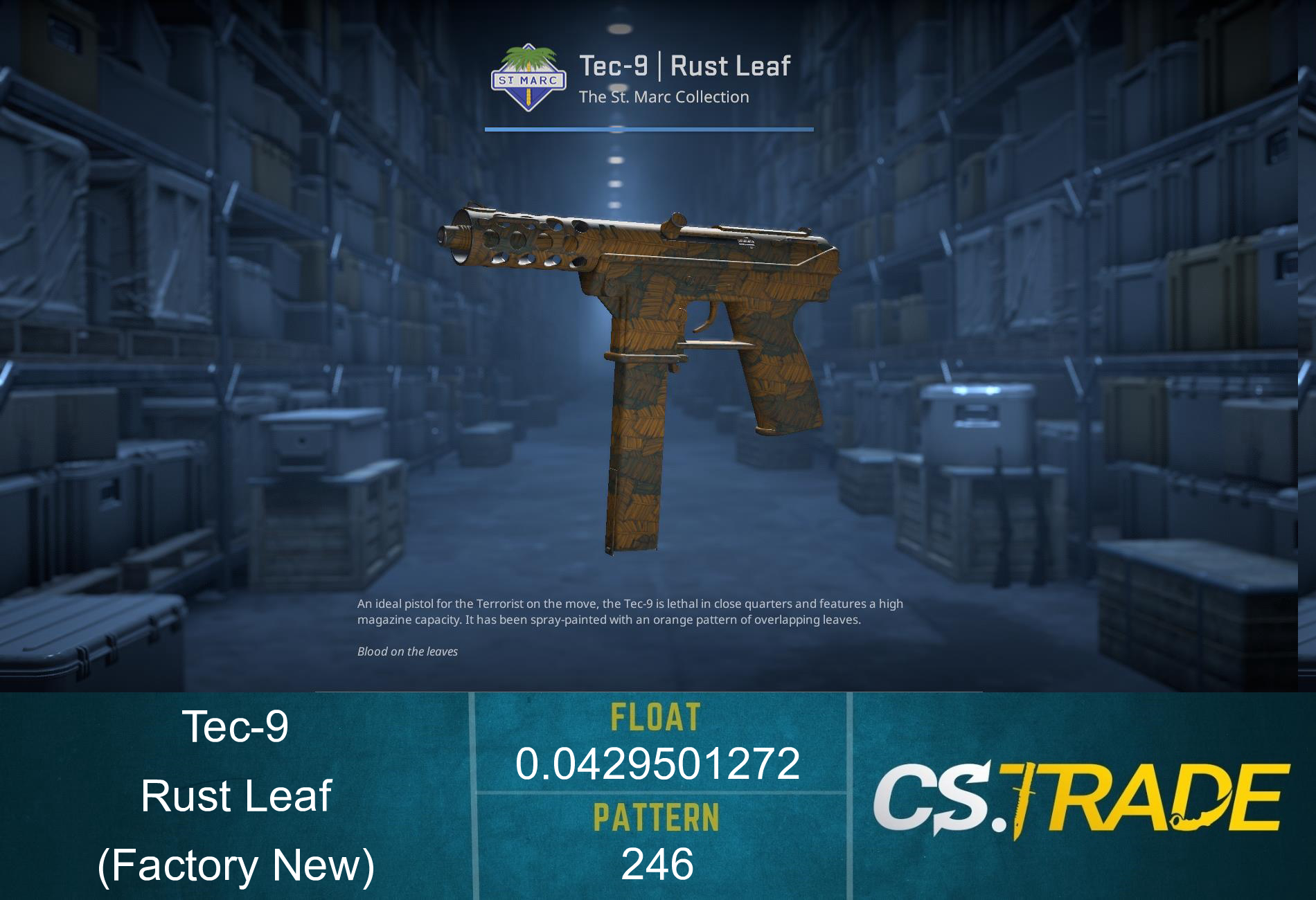 Tec-9 | Rust Leaf (Factory New) Screenshot