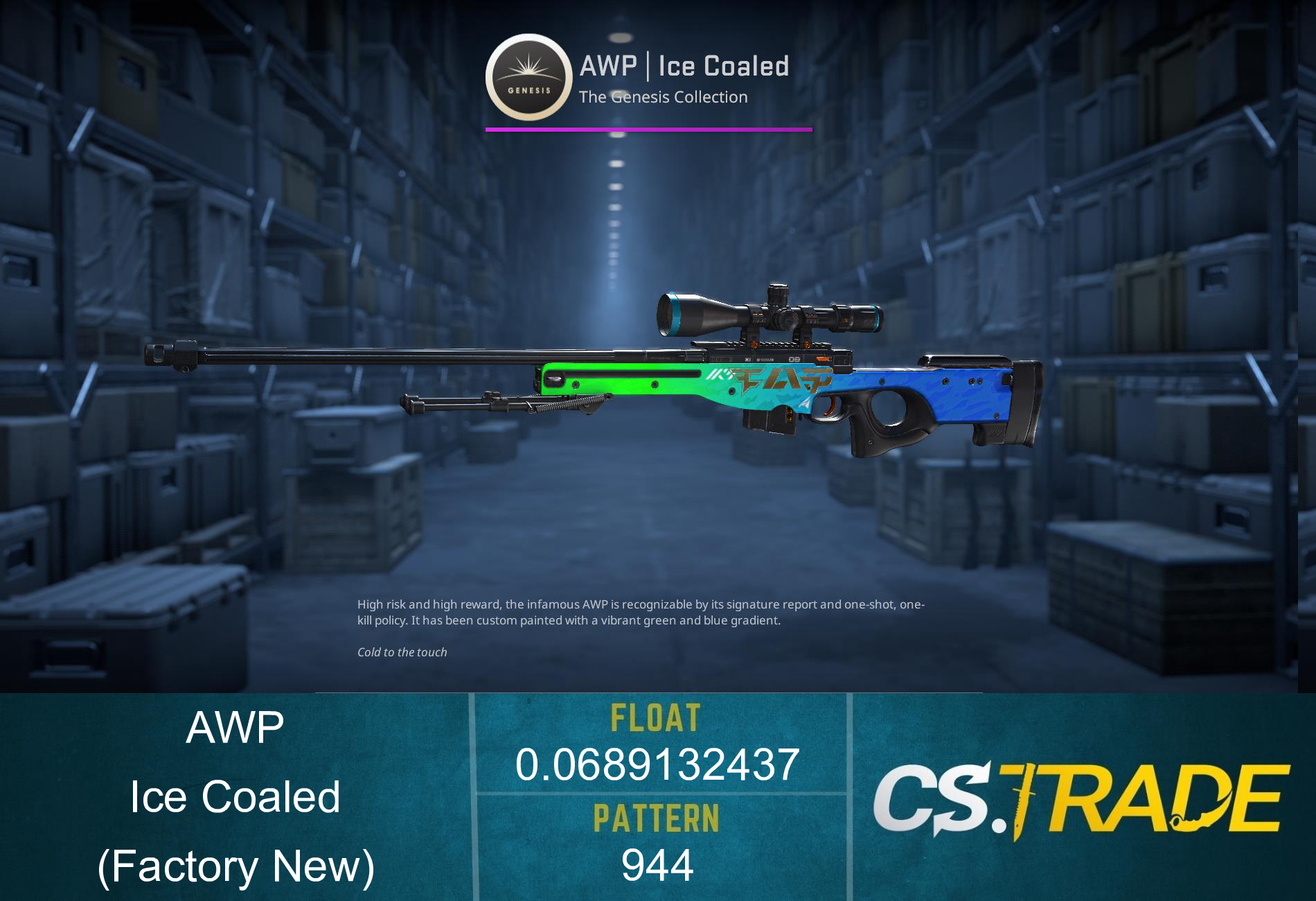 AWP | Ice Coaled (Field-Tested) Screenshot