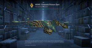 M249 | Emerald Poison Dart (Factory New) Screenshot