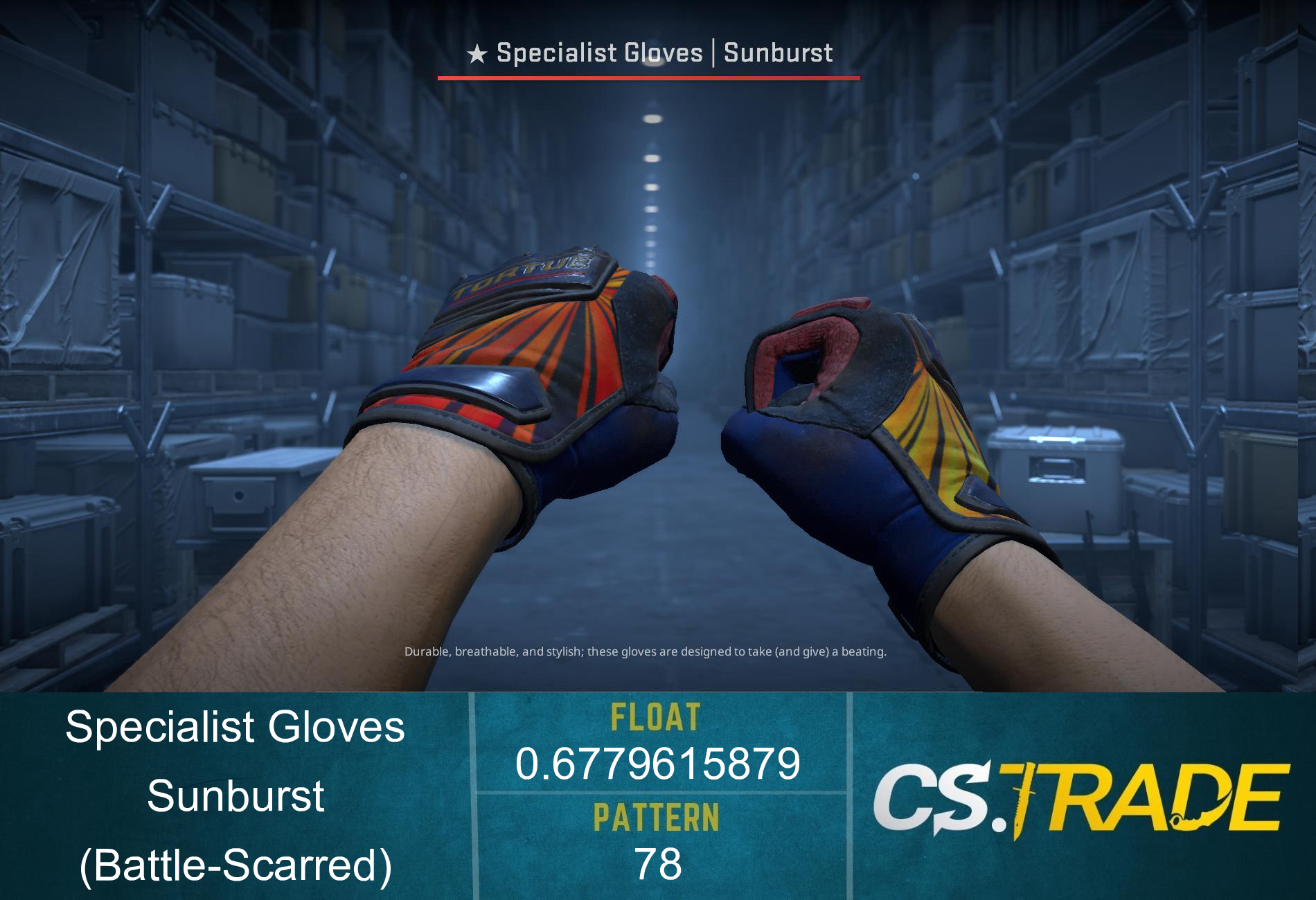 ★ Specialist Gloves | Sunburst (Factory New) Screenshot