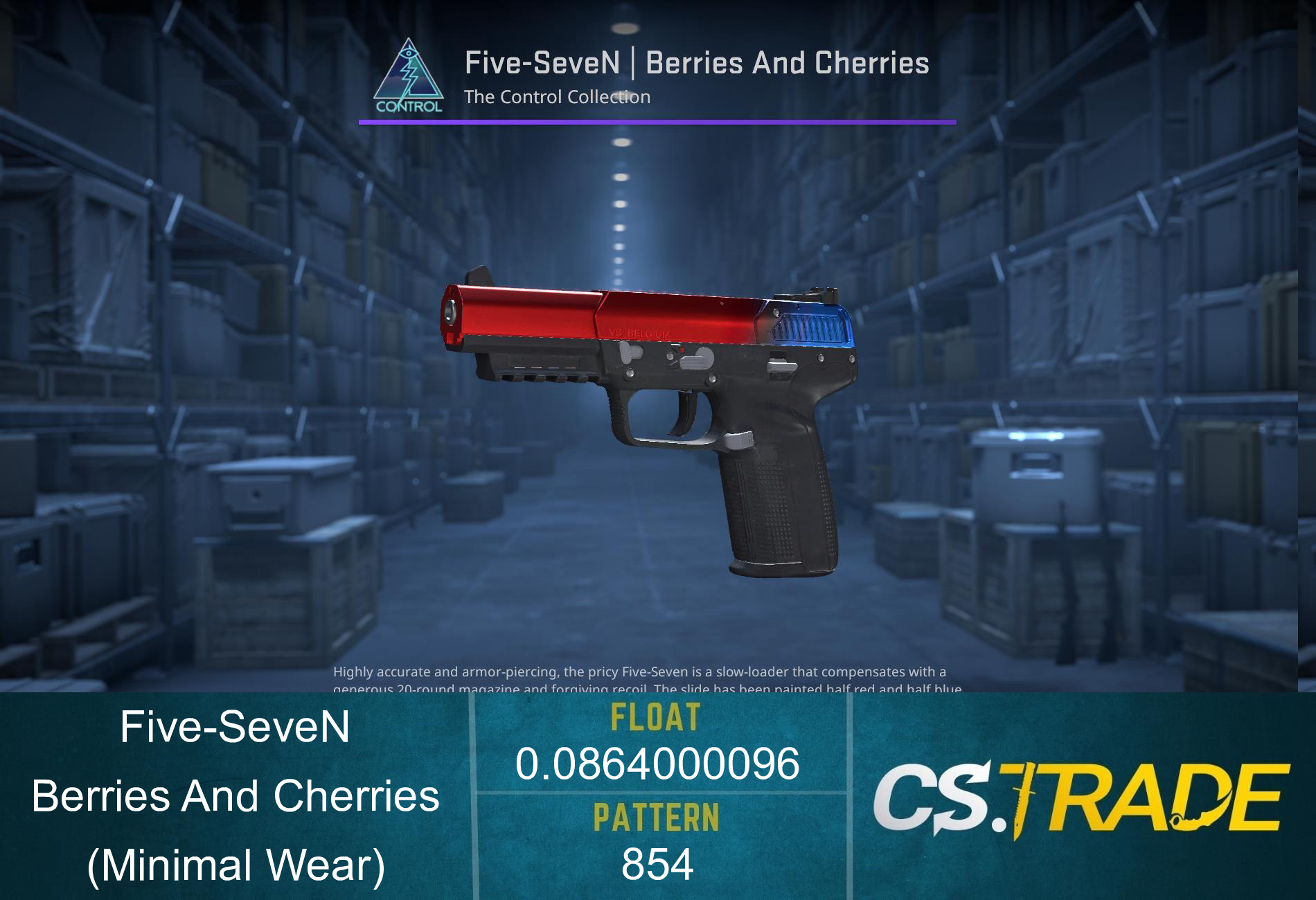Five-SeveN | Berries And Cherries (Minimal Wear) Screenshot