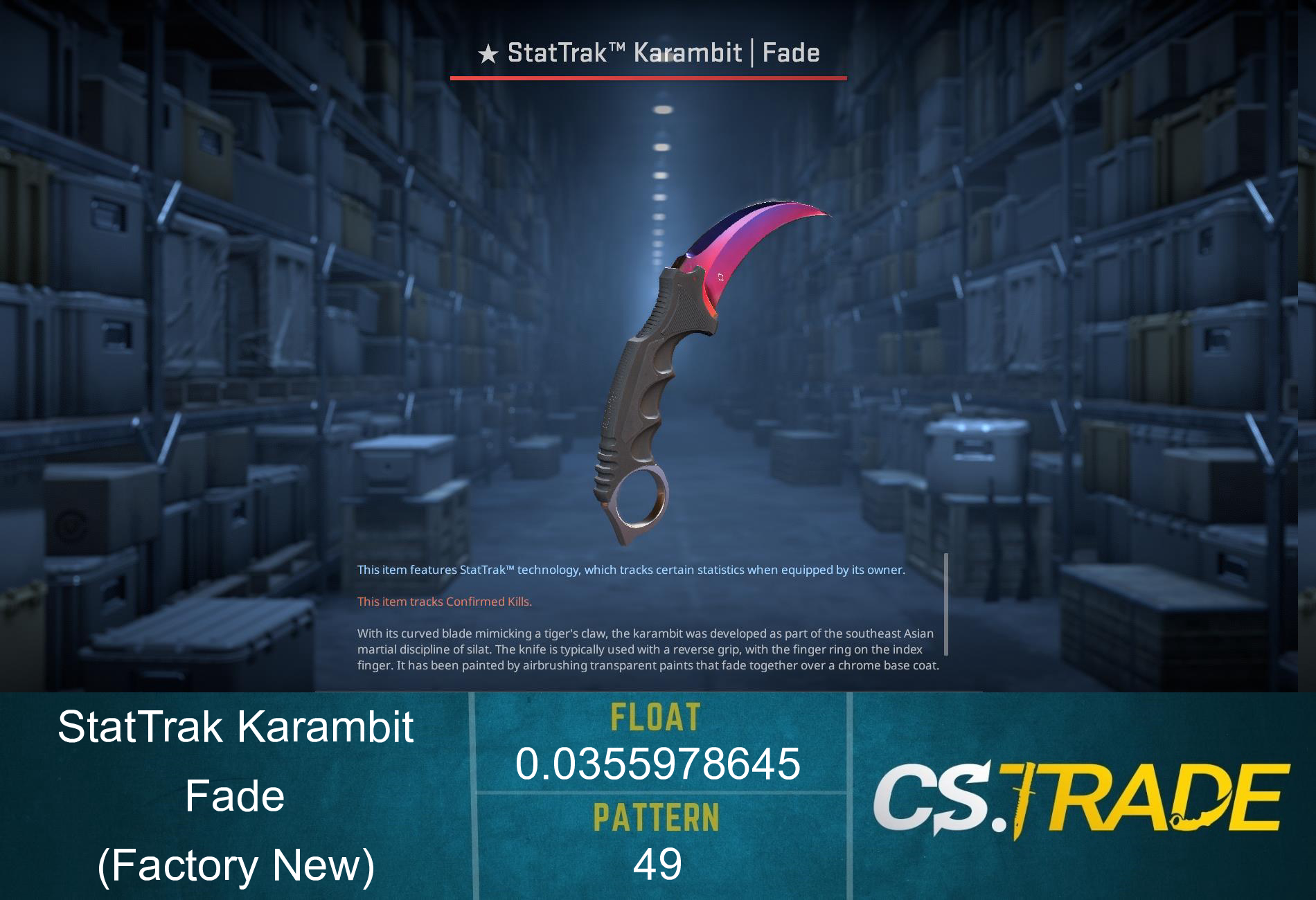 ★ Karambit | Fade (Factory New) Screenshot
