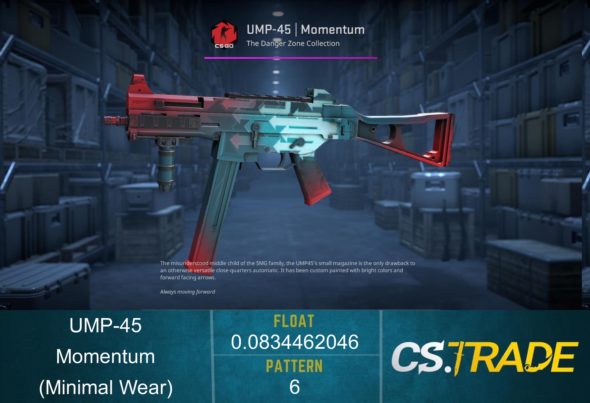 StatTrak™ UMP-45 | Momentum (Minimal Wear) Screenshot