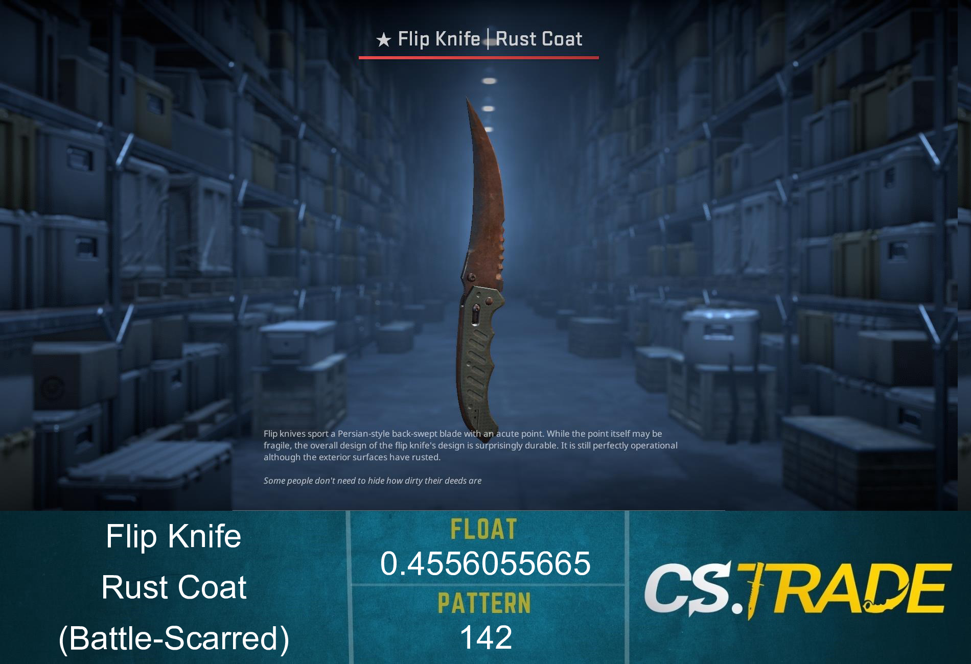 ★ Flip Knife | Rust Coat (Battle-Scarred) Screenshot