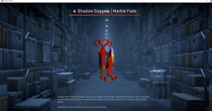 ★ Shadow Daggers | Marble Fade (Factory New) Screenshot