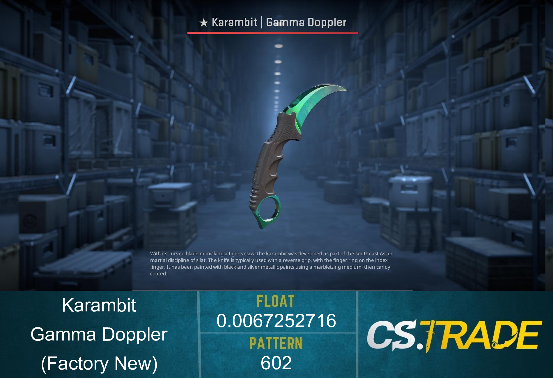 ★ Karambit | Gamma Doppler Phase 2 (Factory New) Screenshot
