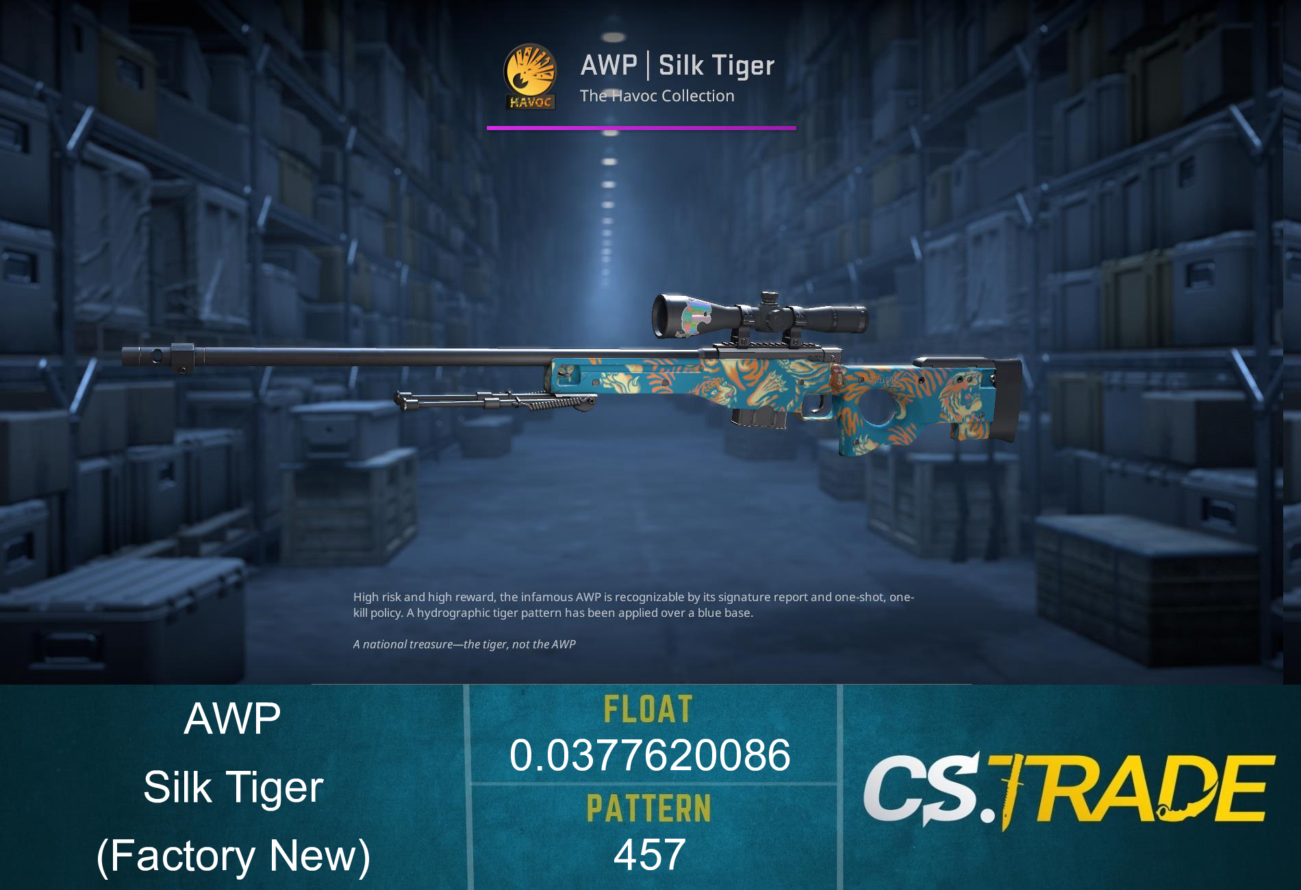 AWP | Silk Tiger (Factory New) Screenshot