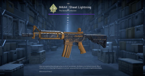 M4A4 | Sheet Lightning (Minimal Wear) Screenshot