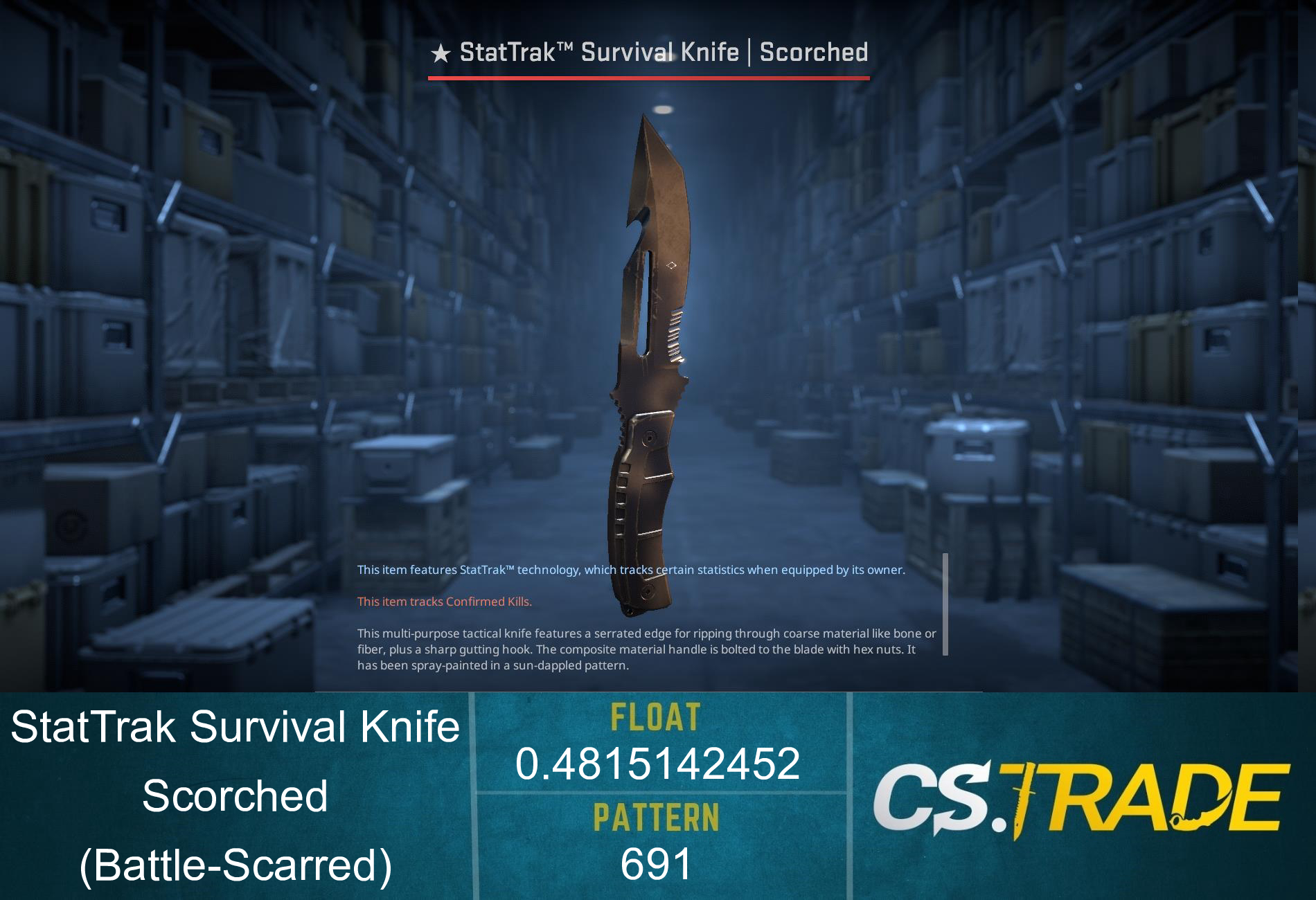 ★ Survival Knife | Scorched (Factory New) Screenshot