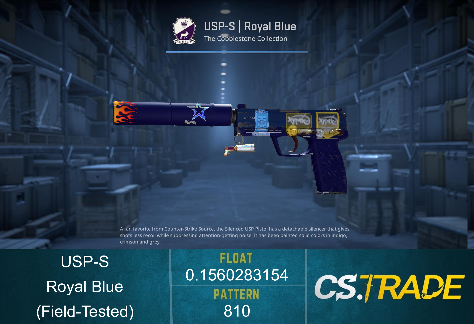USP-S | Royal Blue (Field-Tested) Screenshot