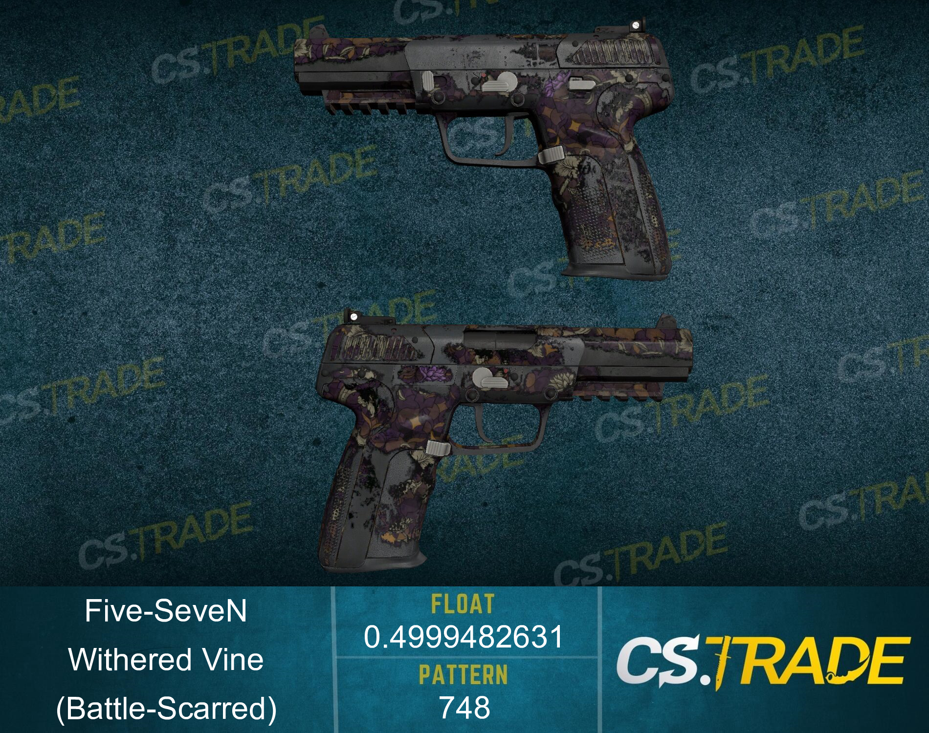 Souvenir Five-SeveN | Withered Vine (Battle-Scarred) Screenshot