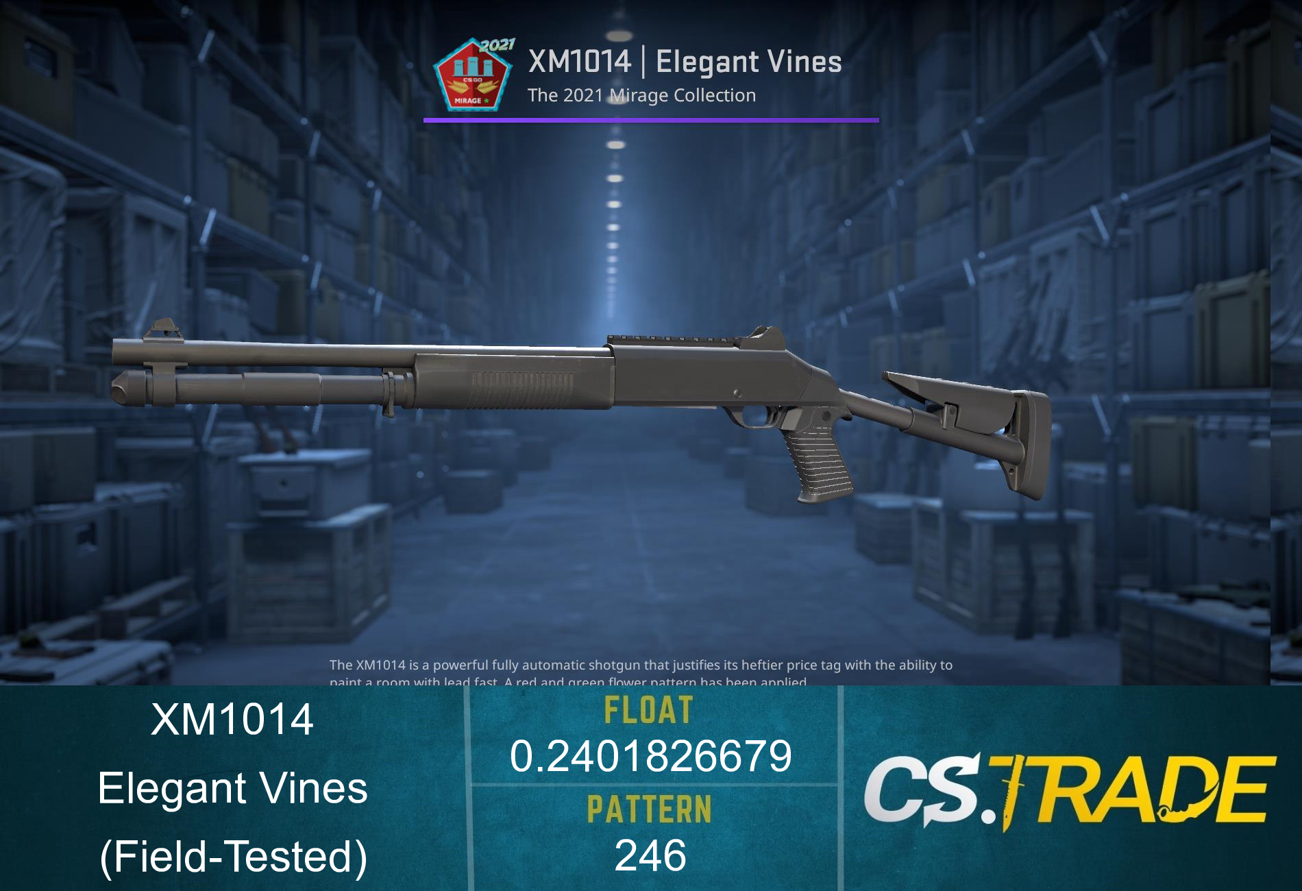 XM1014 | Elegant Vines (Field-Tested) Screenshot