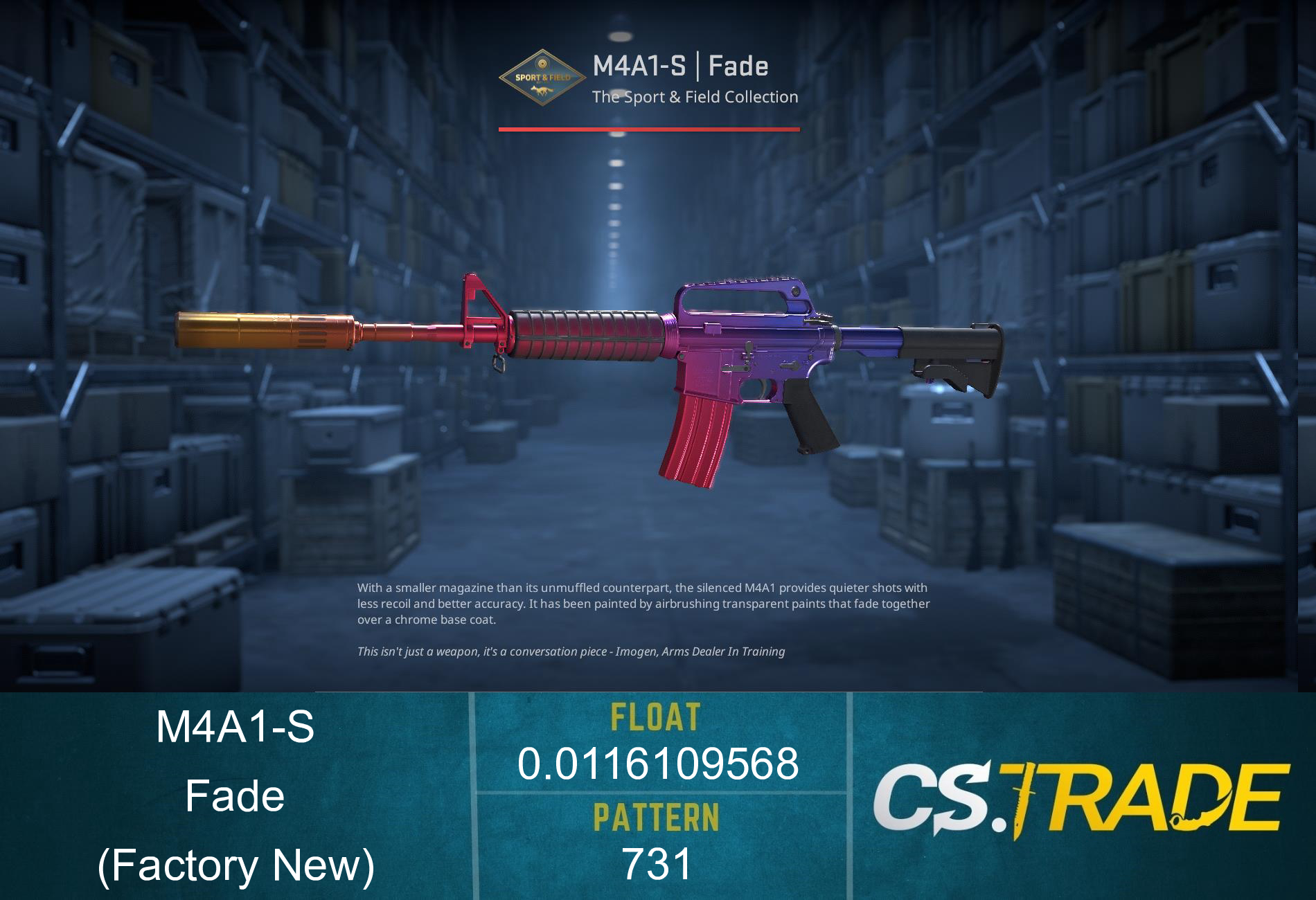 M4A1-S | Fade (Factory New) Screenshot