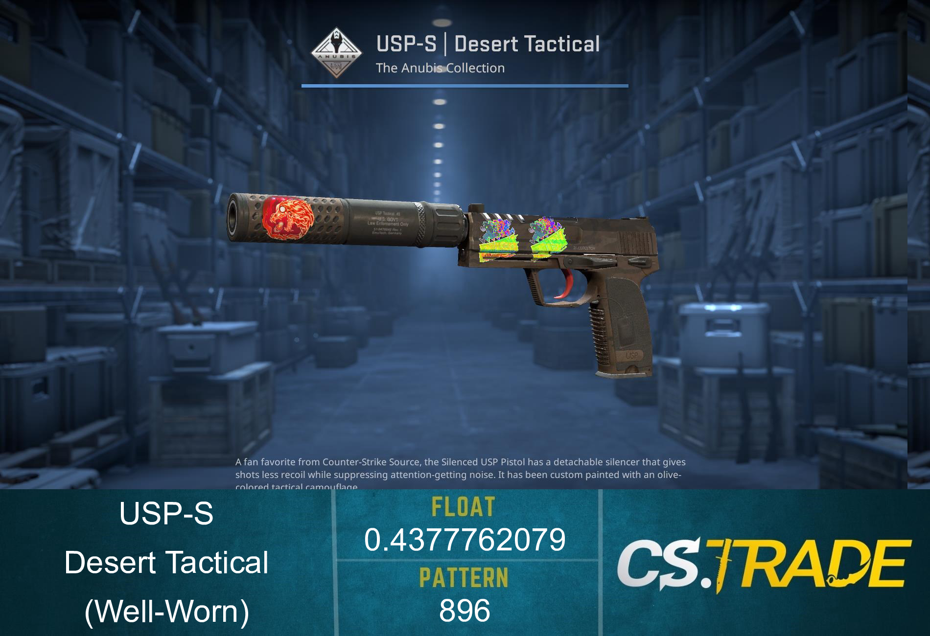 USP-S | Desert Tactical (Well-Worn) Screenshot