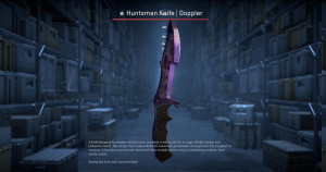 ★ Huntsman Knife | Doppler Black Pearl (Factory New) Screenshot