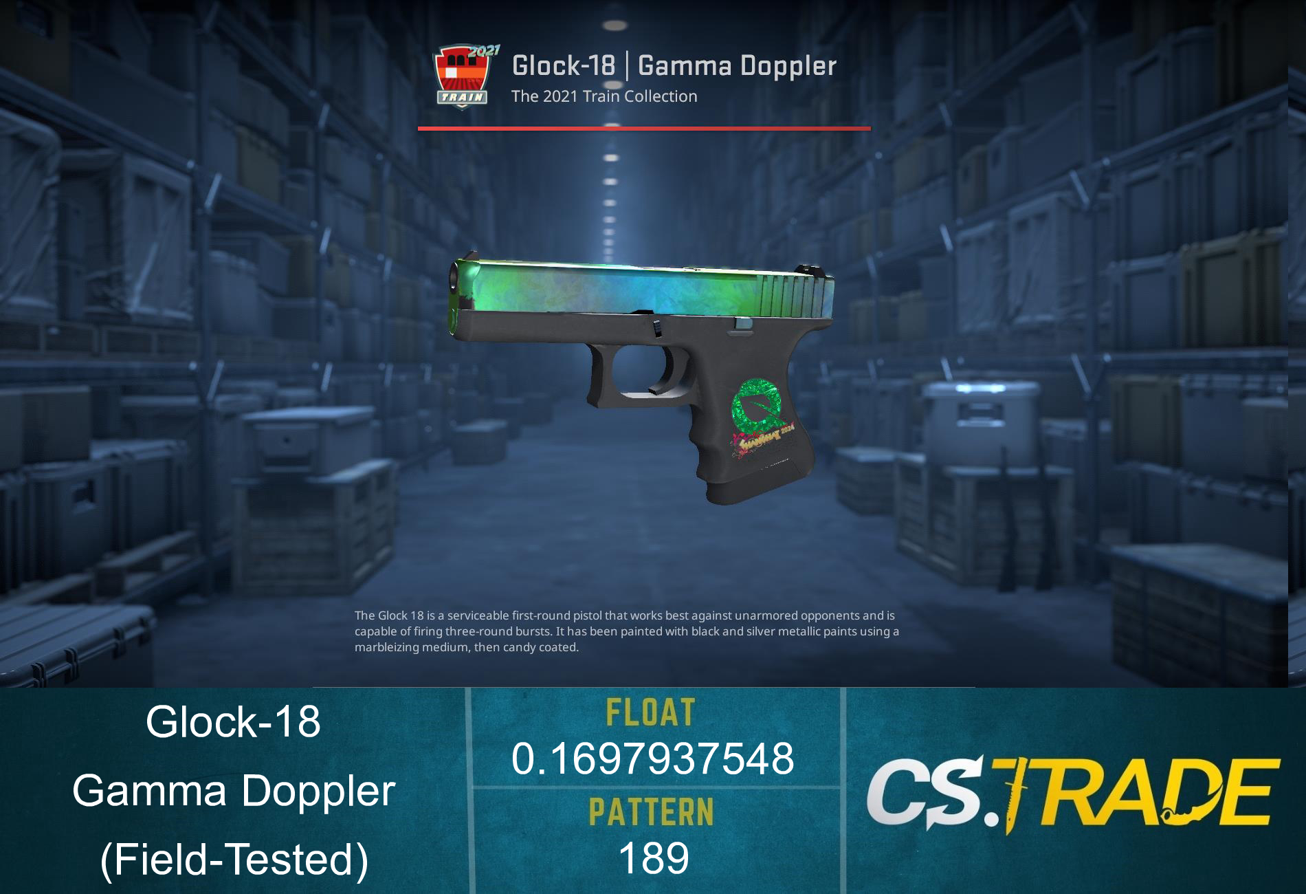 Glock-18 | Gamma Doppler (Field-Tested) Screenshot