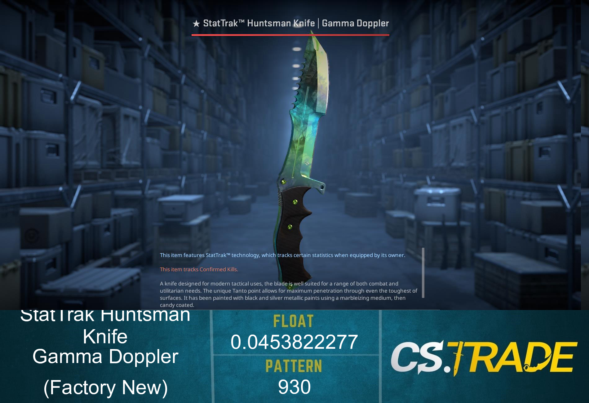 ★ Huntsman Knife | Gamma Doppler Phase 4 (Factory New) Screenshot