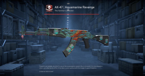 AK-47 | Aquamarine Revenge (Well-Worn) Screenshot