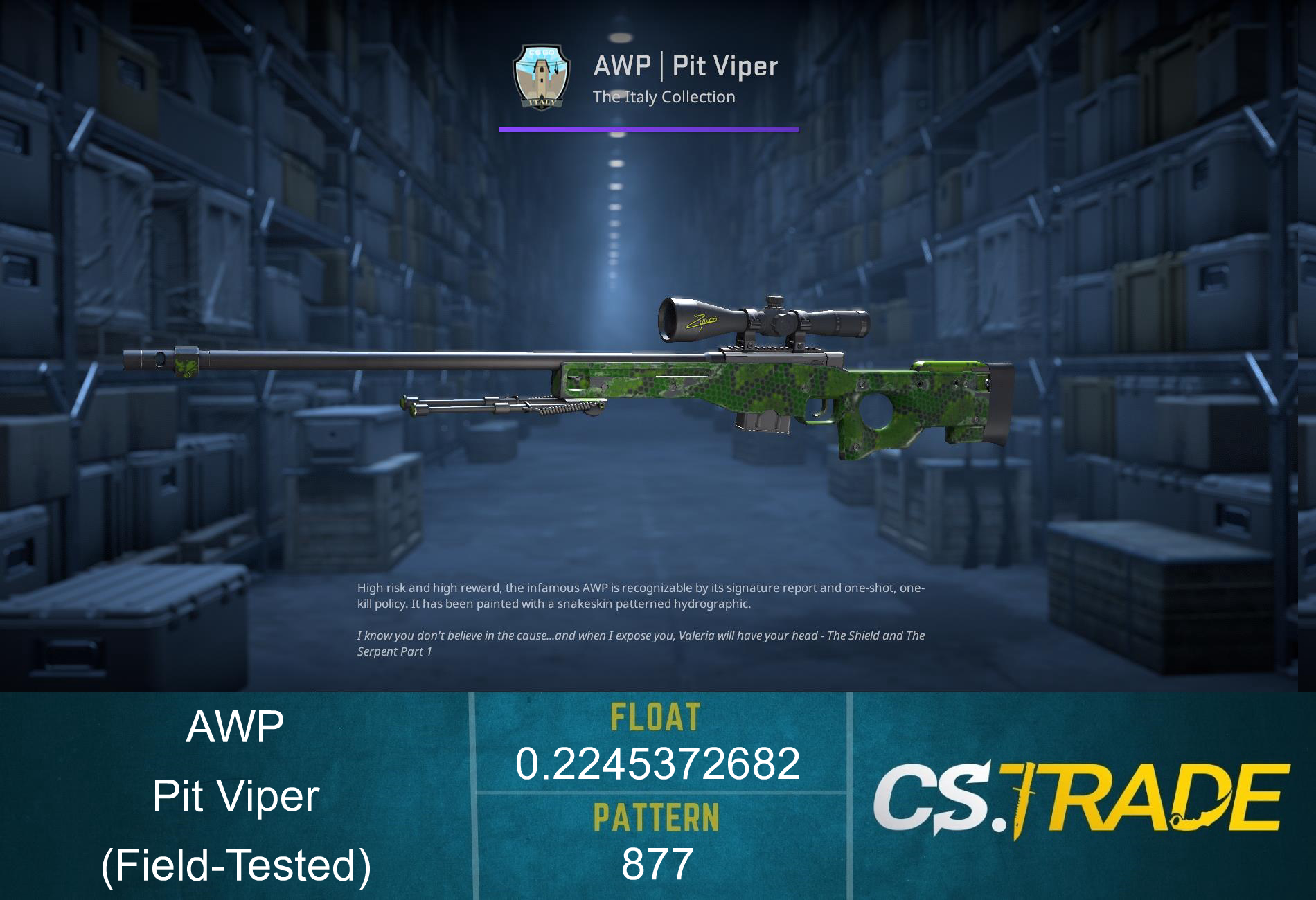 AWP | Pit Viper (Field-Tested) Screenshot