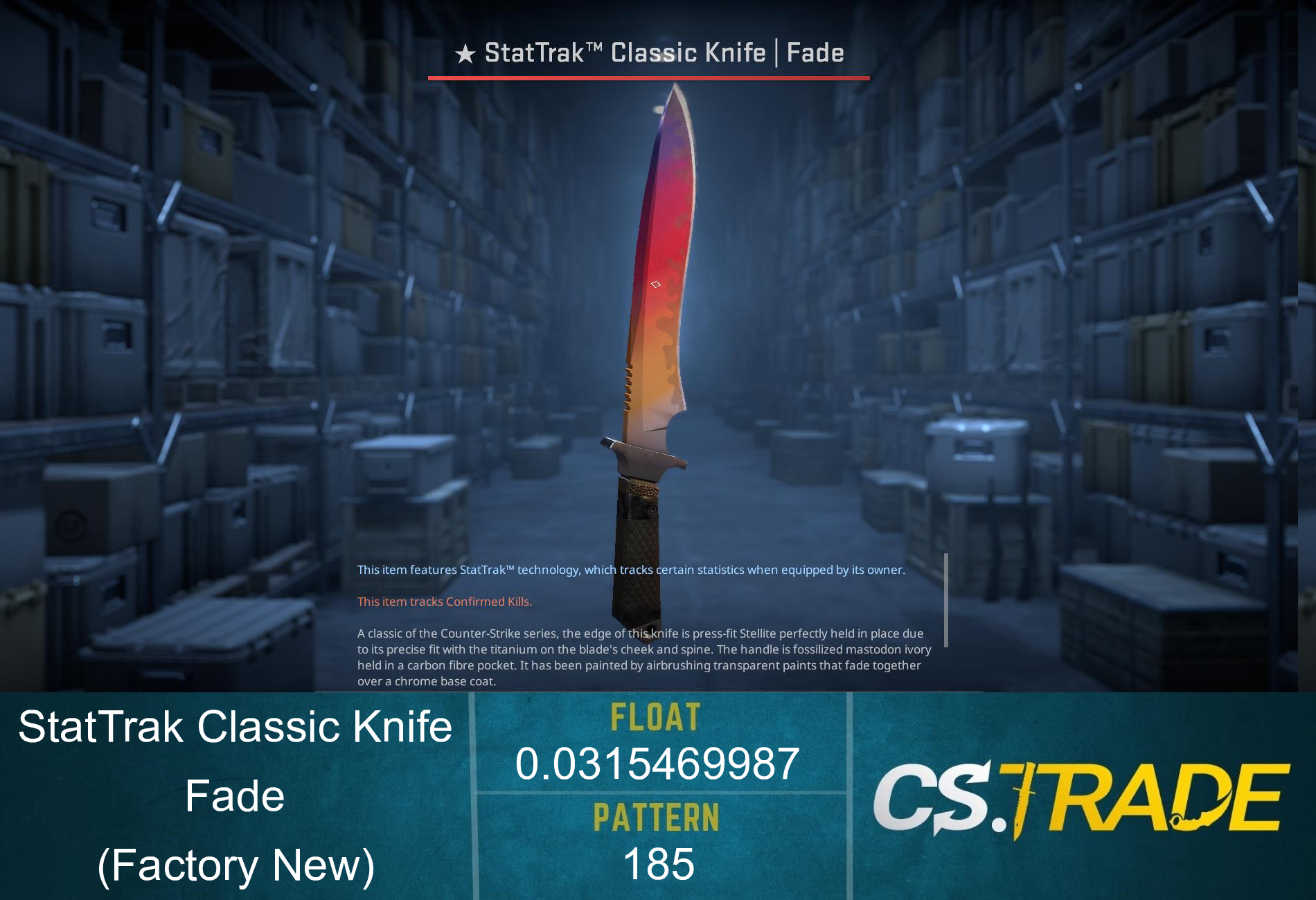 ★ Classic Knife | Fade (Factory New) Screenshot
