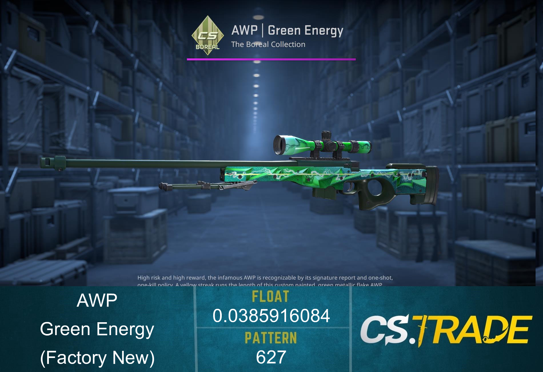AWP | Green Energy (Factory New) Screenshot