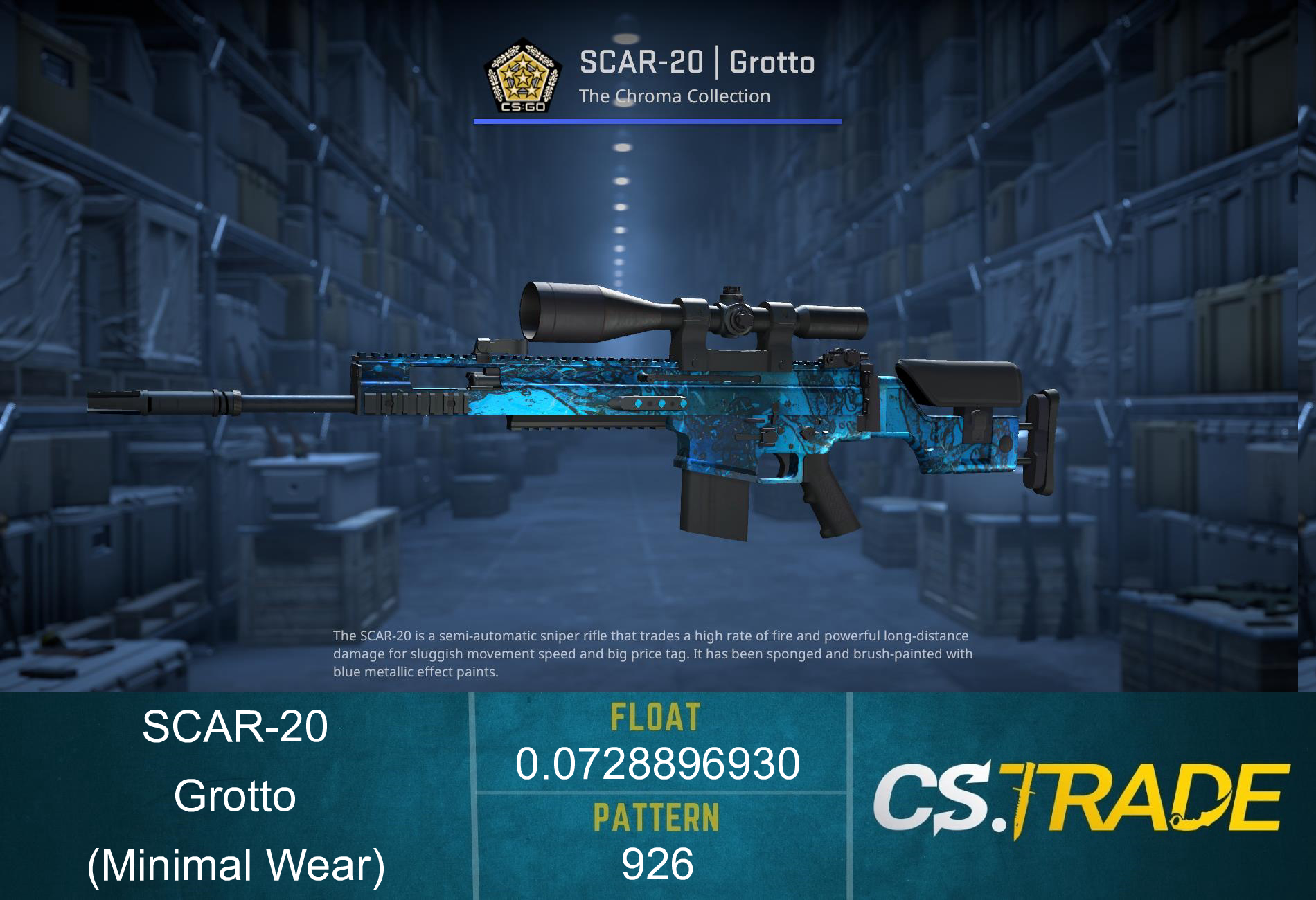 SCAR-20 | Grotto (Minimal Wear) Screenshot