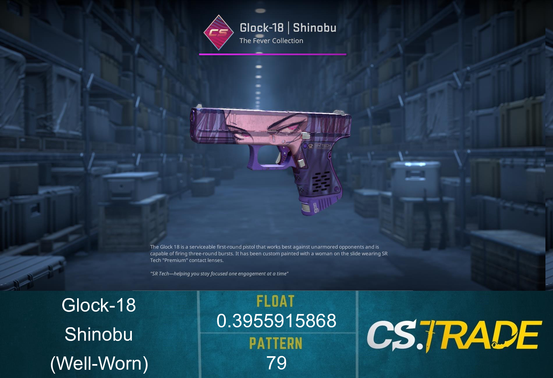 Glock-18 | Shinobu (Well-Worn) Screenshot