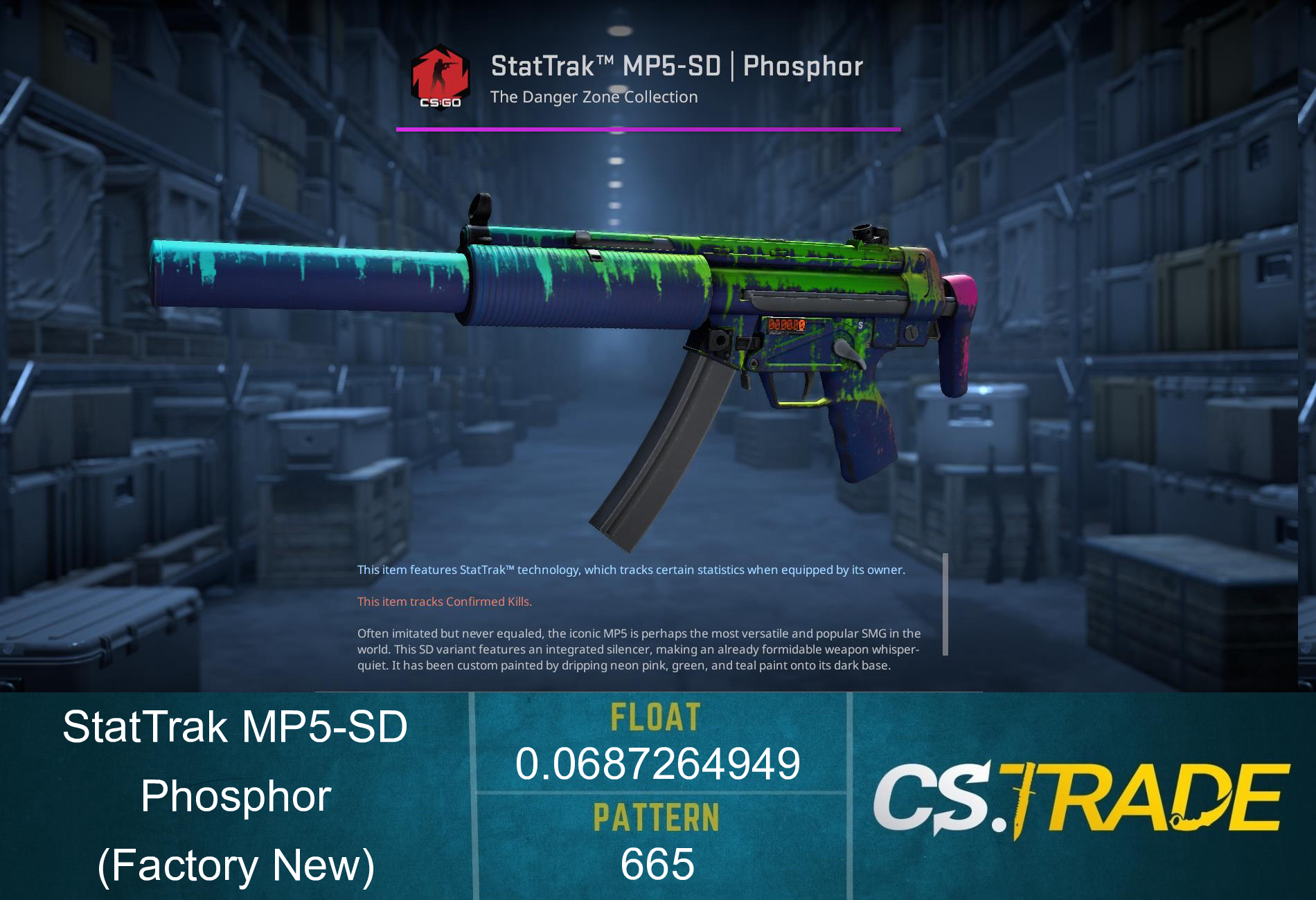 MP5-SD | Phosphor (Factory New) Screenshot