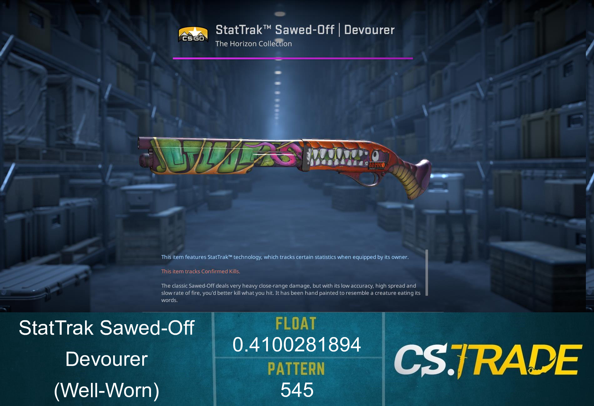 Sawed-Off | Devourer (Well-Worn) Screenshot